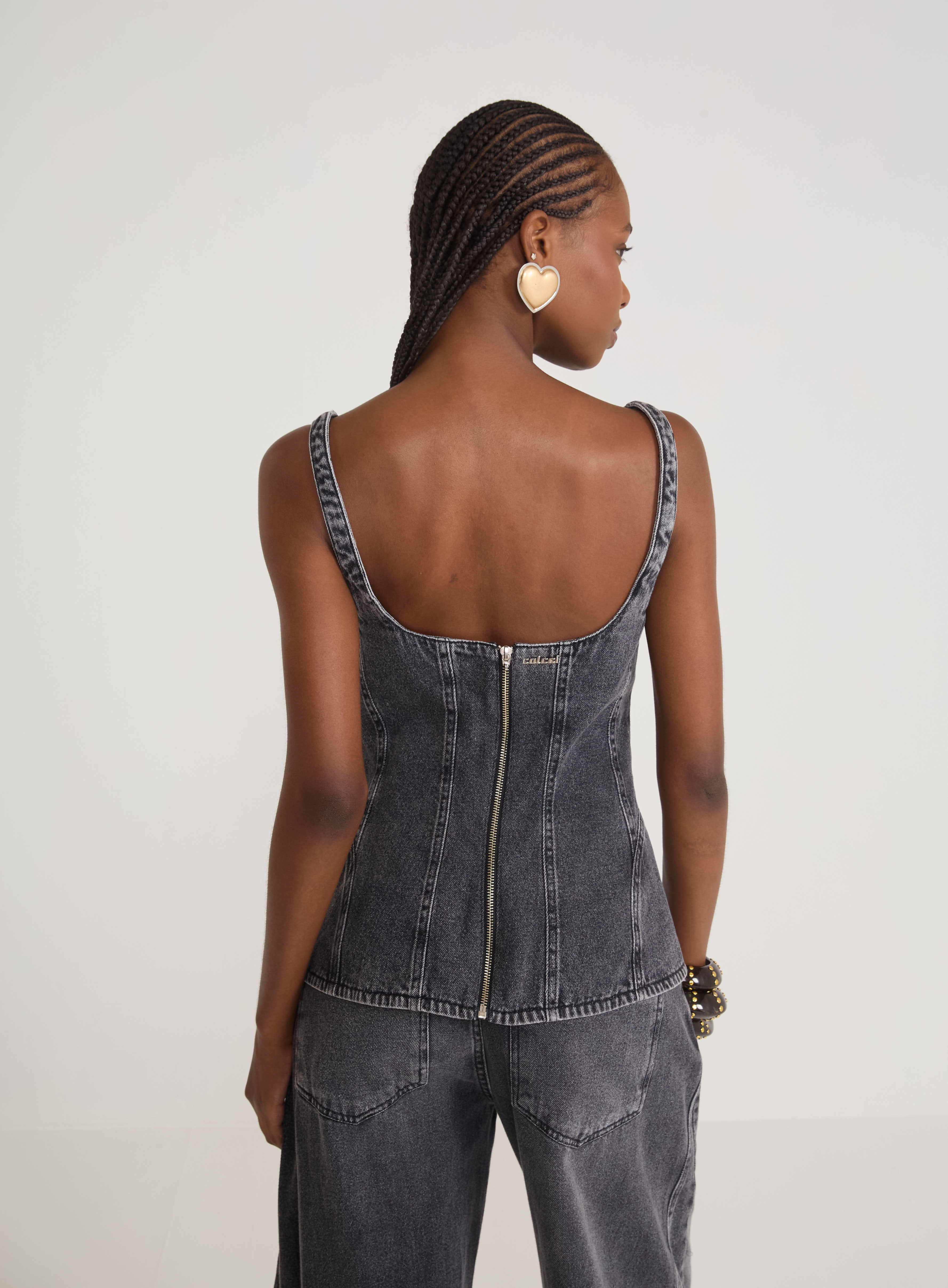 BLUSA JEANS M IND.PRETO