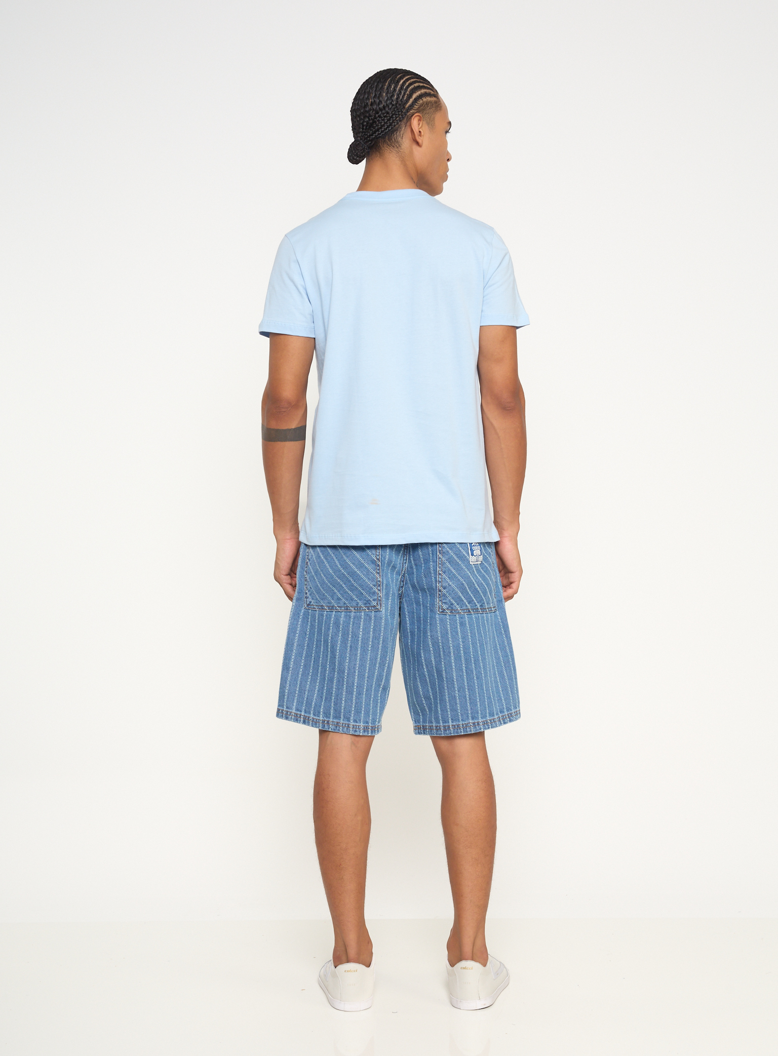 BERMUDA JEANS WORKER LISTRADA 38 LSTRADO