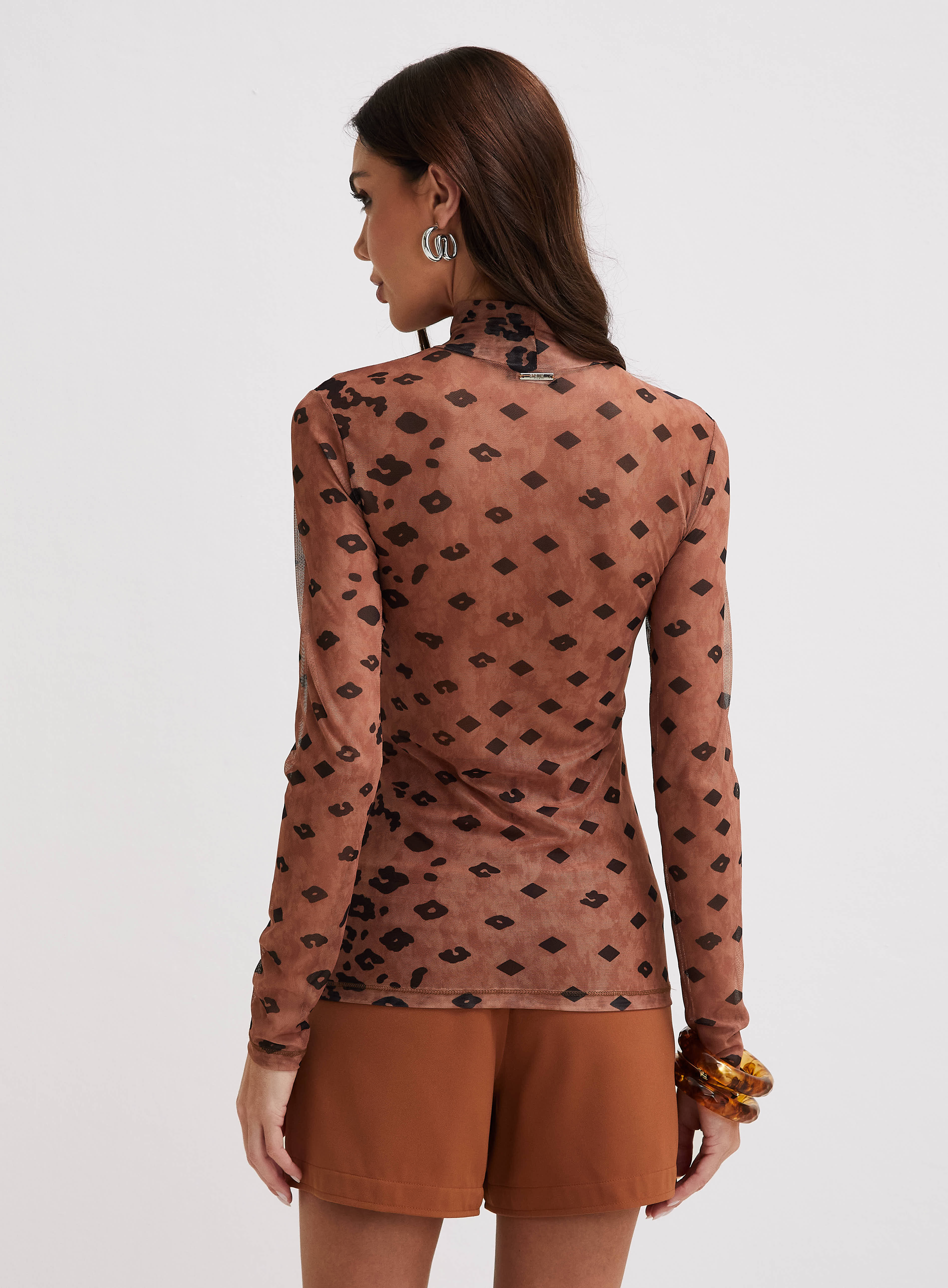 BLUSA TULE ESTAMPADO GG ANIMAL PRI.GEOM