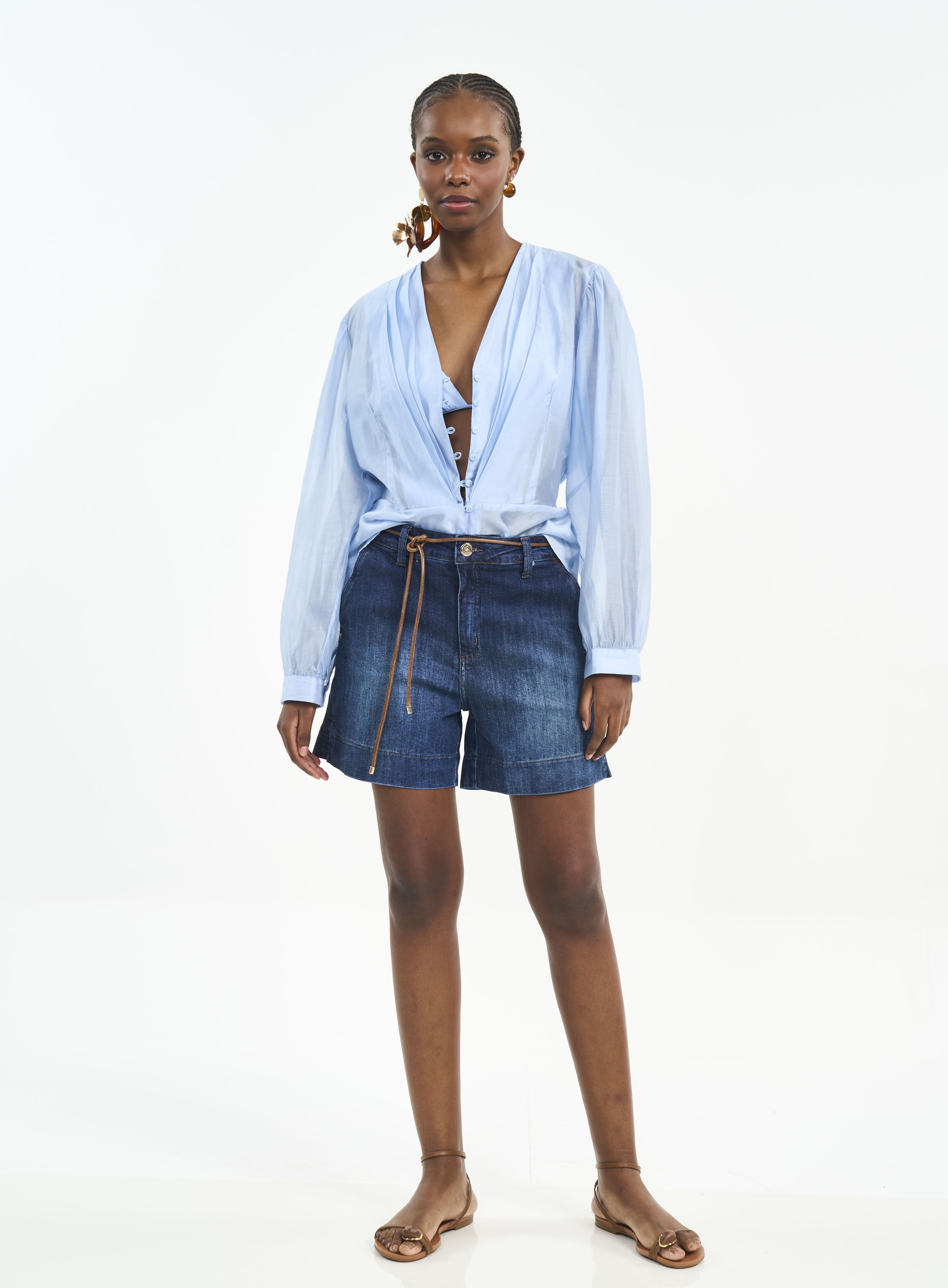 BERMUDA JEANS DARIA 36 INDIGO