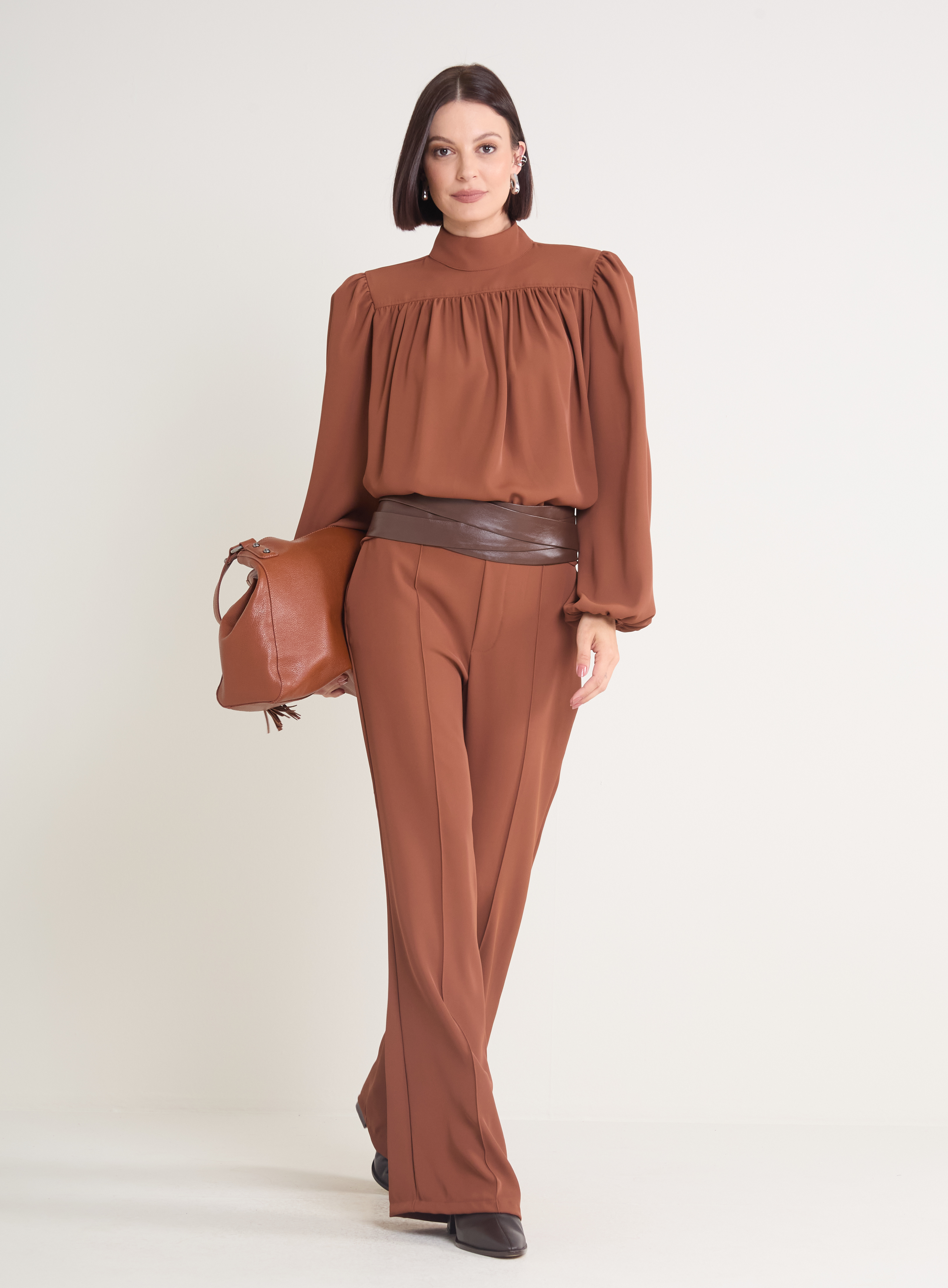 BLUSA FORUM G MARROM IMBUIA