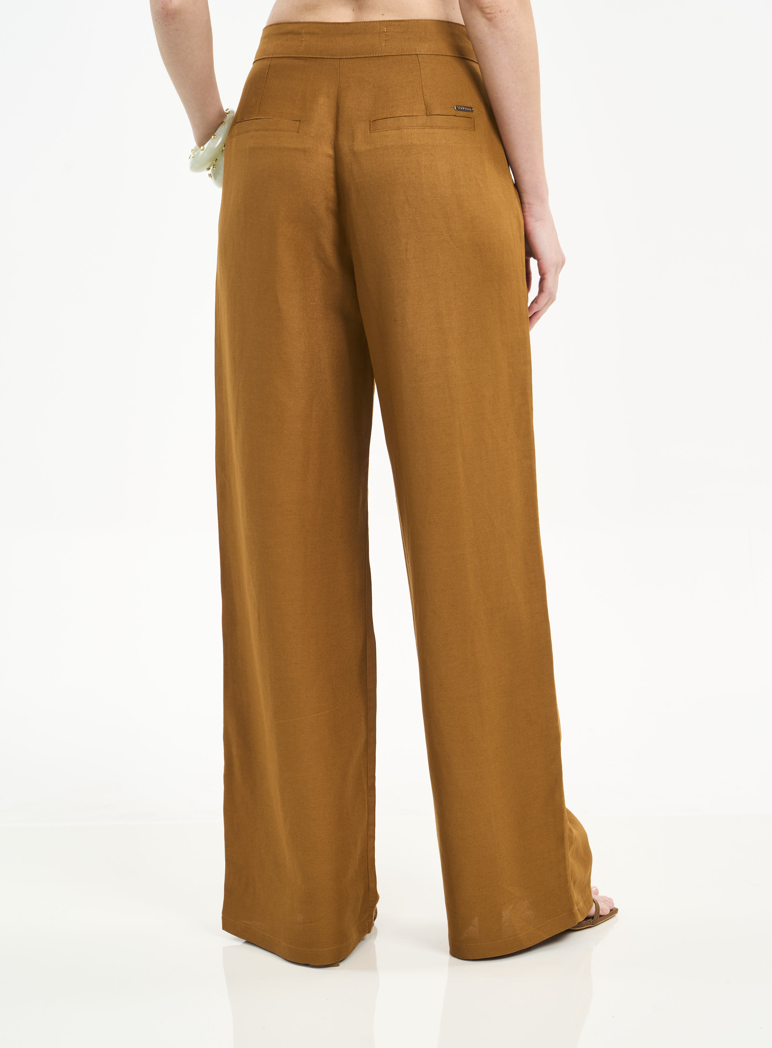 CALÇA LINHO M MARROM DROME