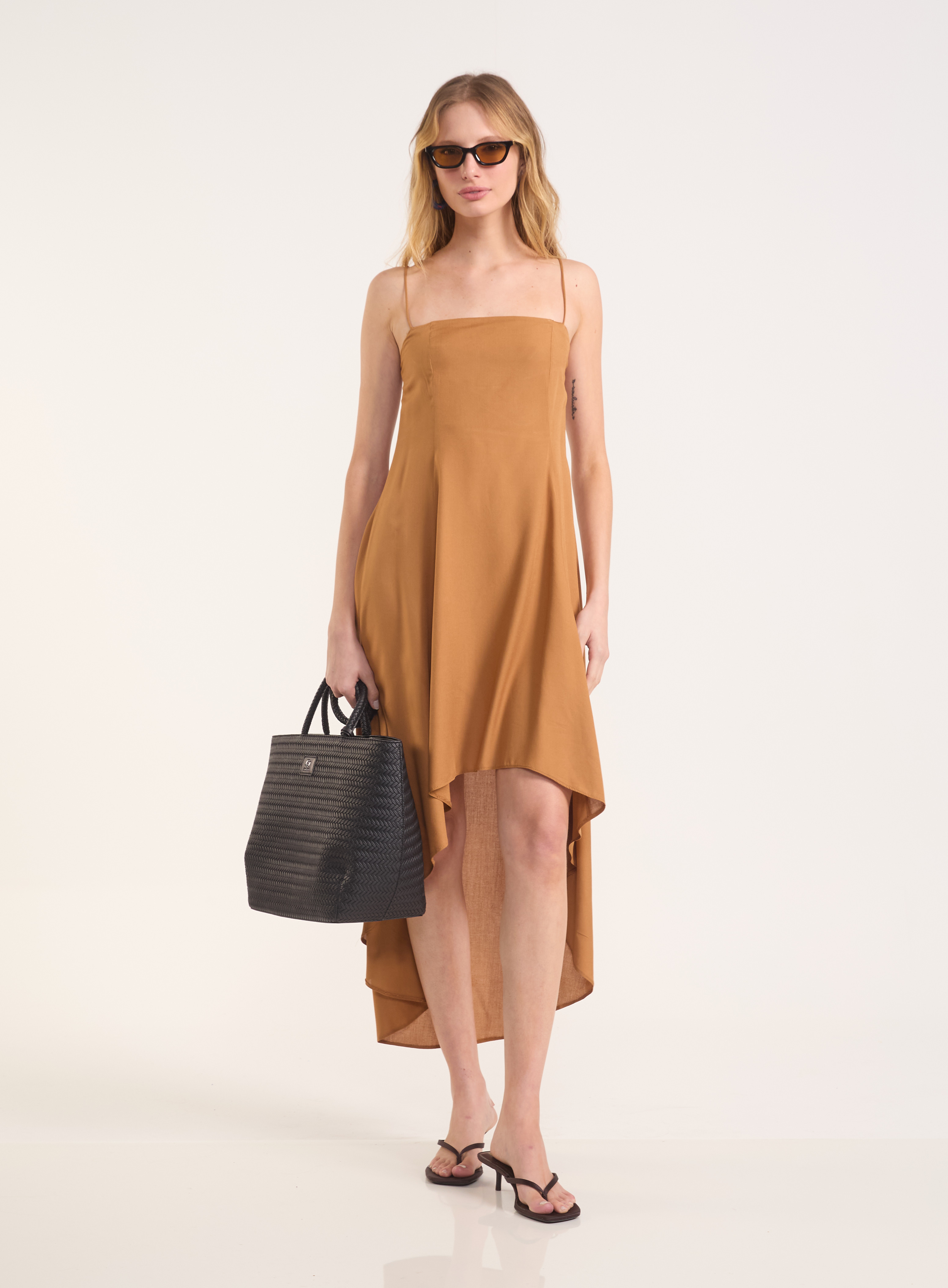 VESTIDO COLCCI JEANS M MARROM EVERMORE