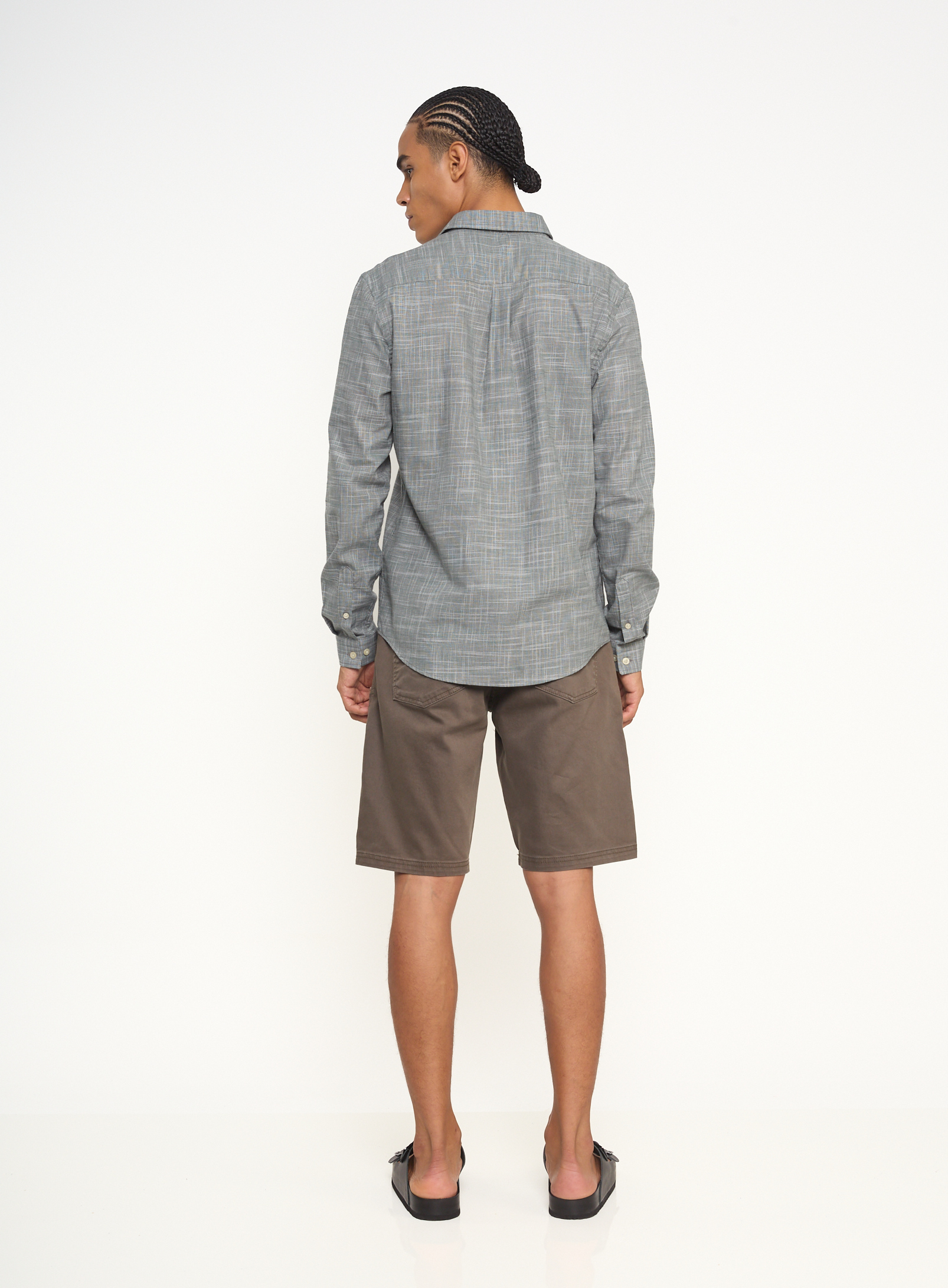 CAMISA RELAX GG VERDE/CINZA