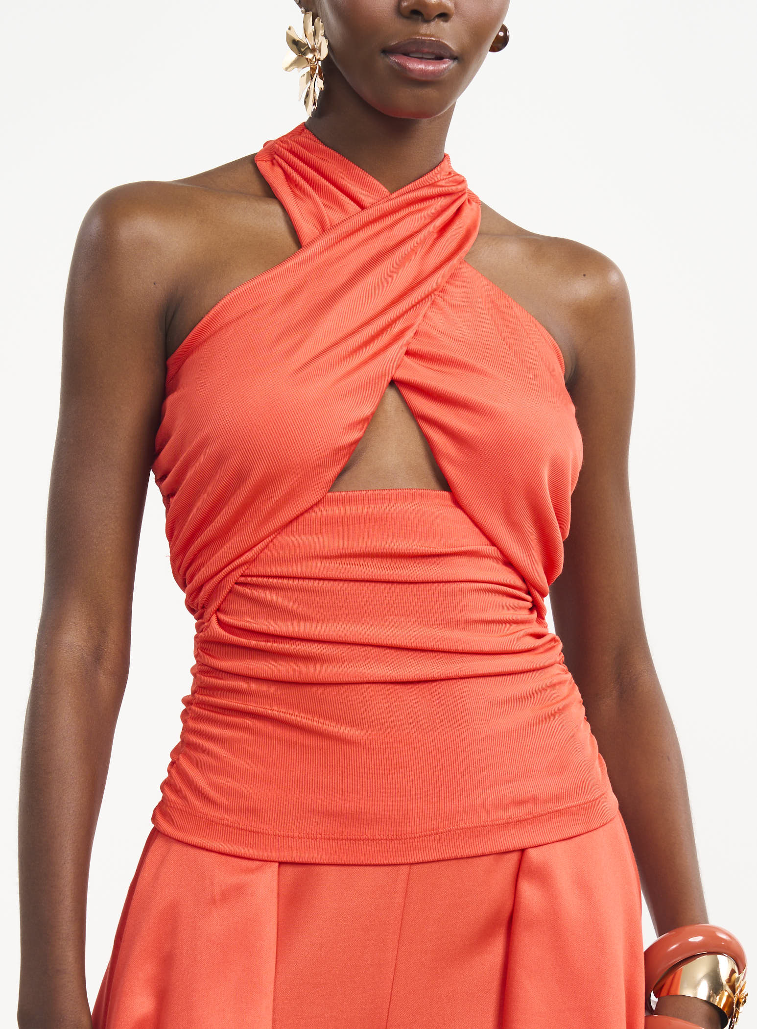 BLUSA COLCCI P LARANJA UCELLO