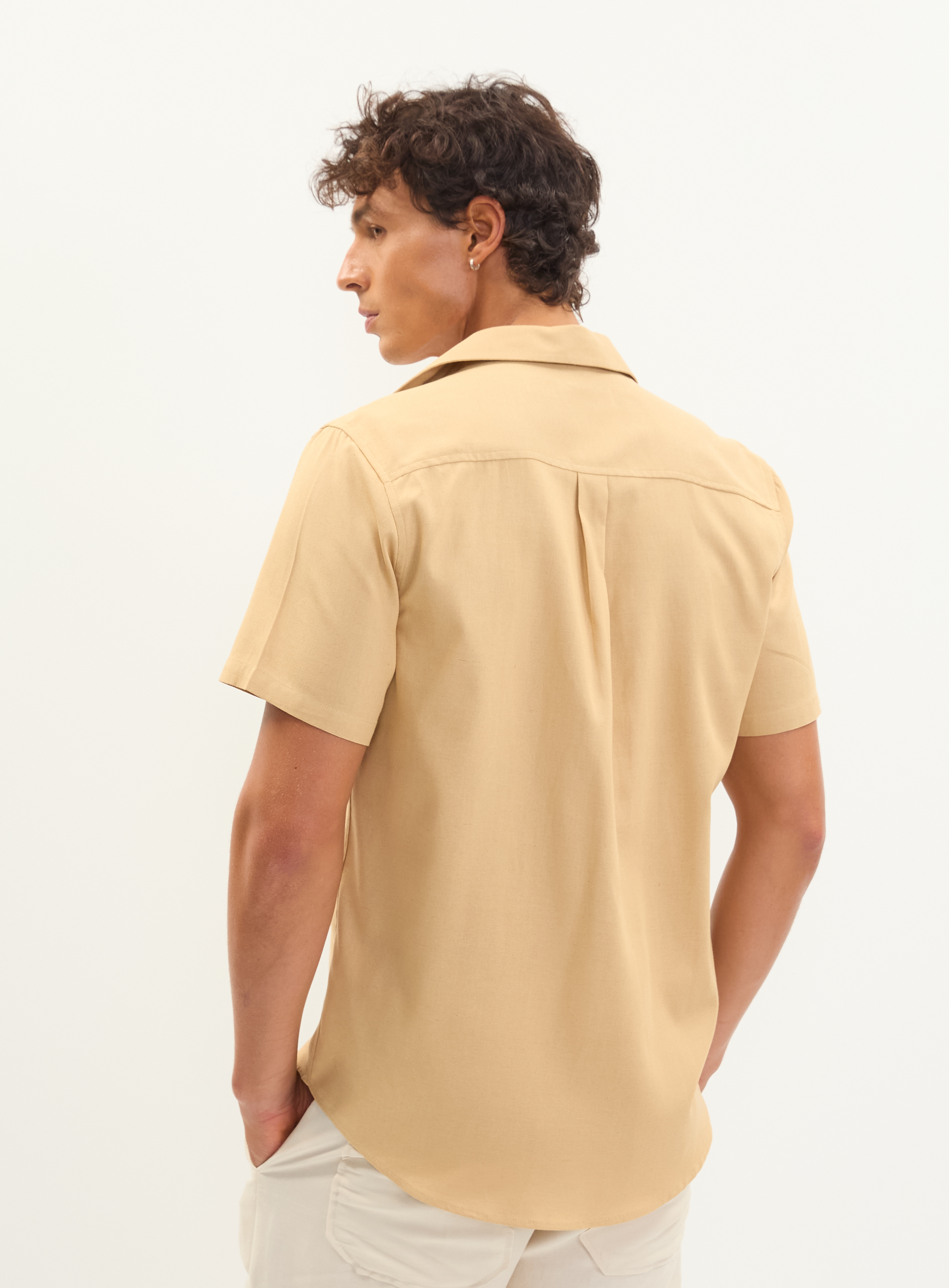 CAMISA LINHO RELAX G BEGE FLAVO
