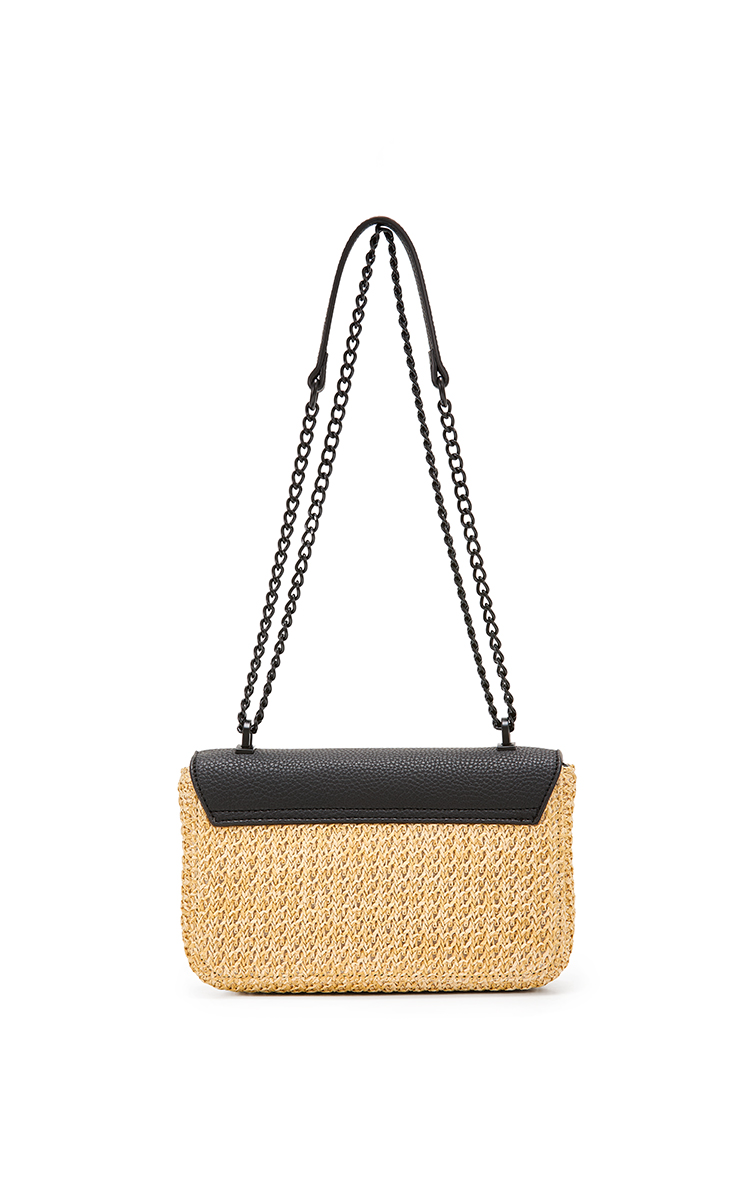 BOLSA COLCCI FEM SHOULDER PALHA U NATURAL