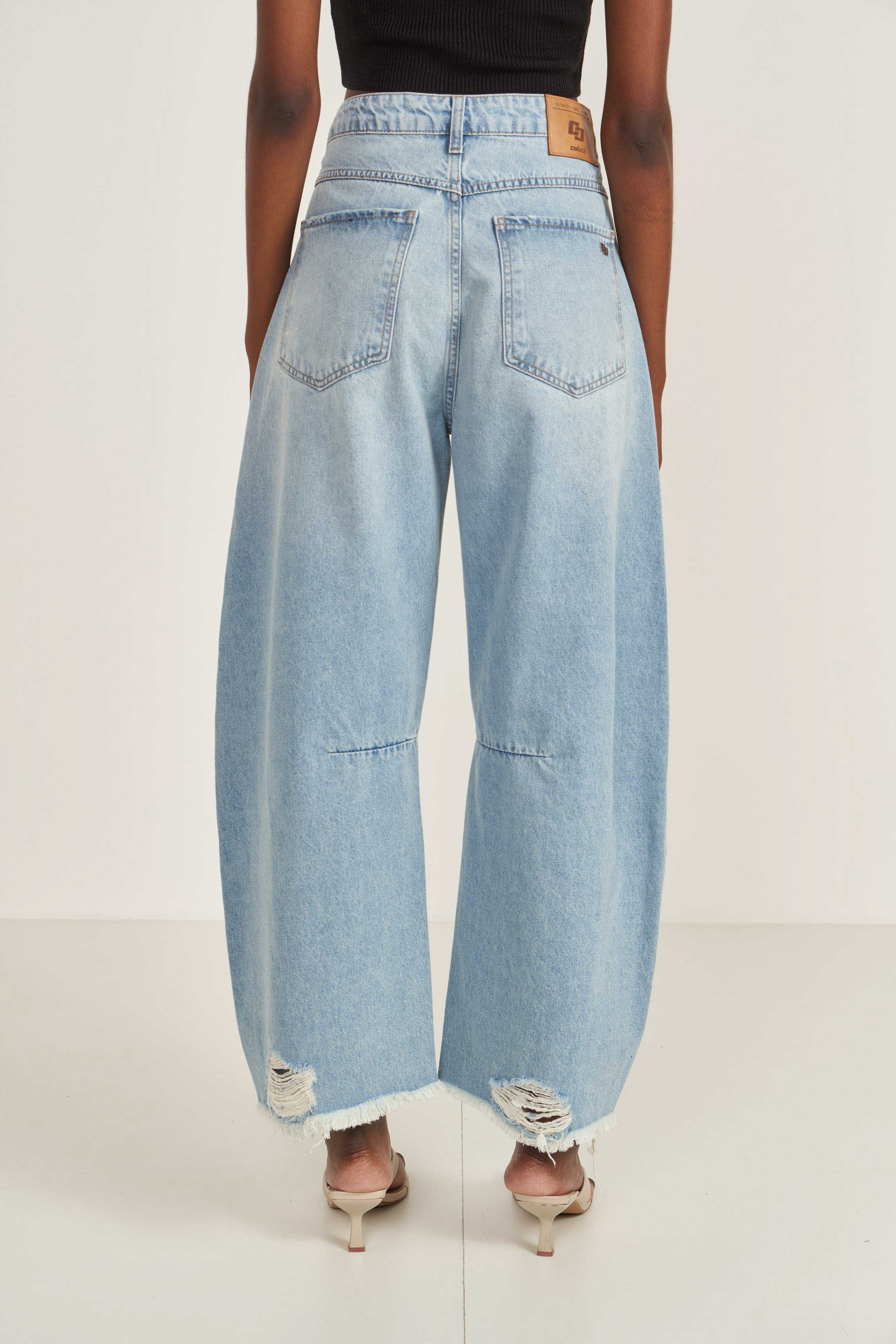 CALÇA JEANS BARRIL 42 INDIGO