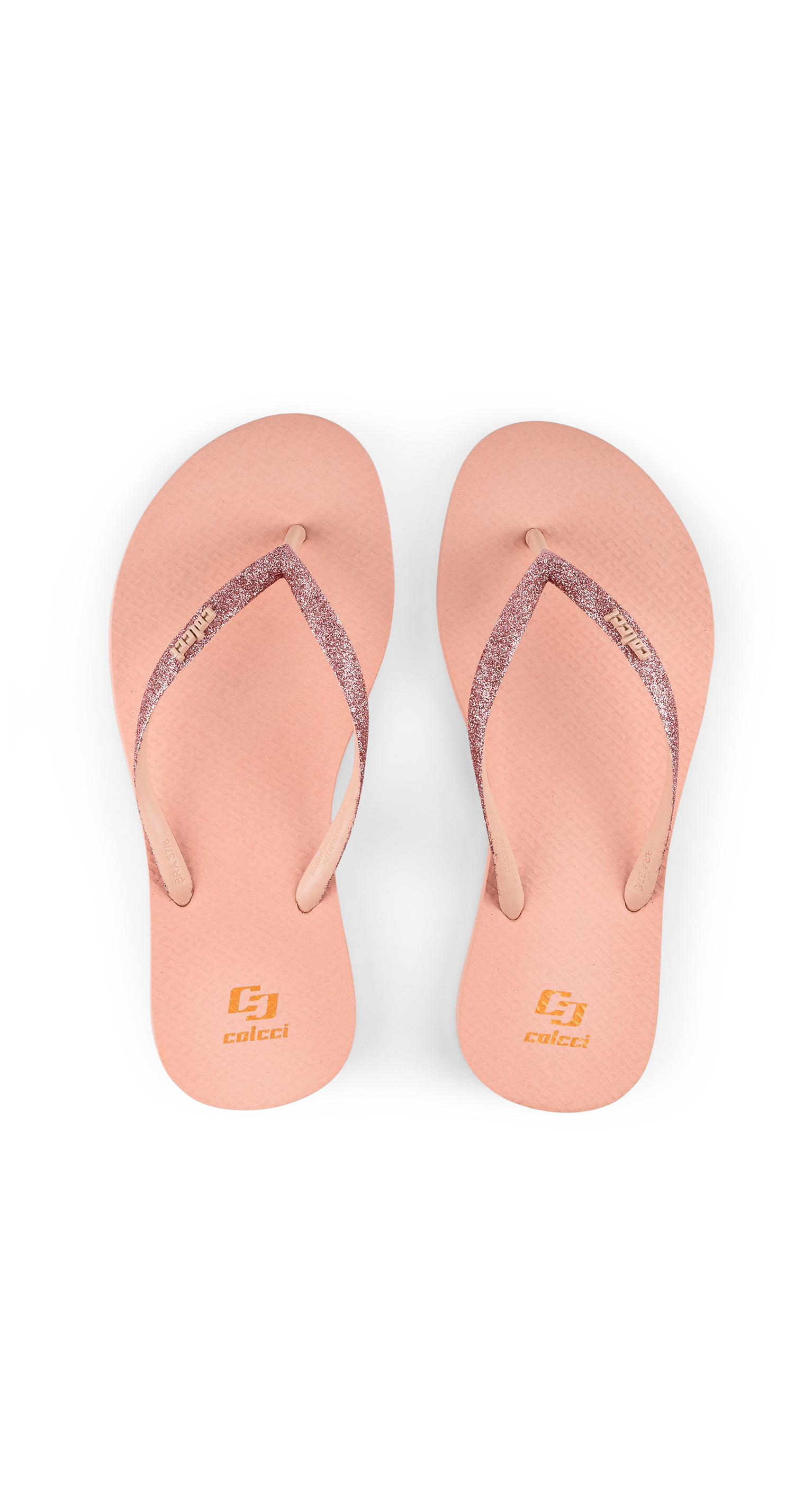 CHINELO  COLCCI GLITTER 35-36 MARROM CARVALHO