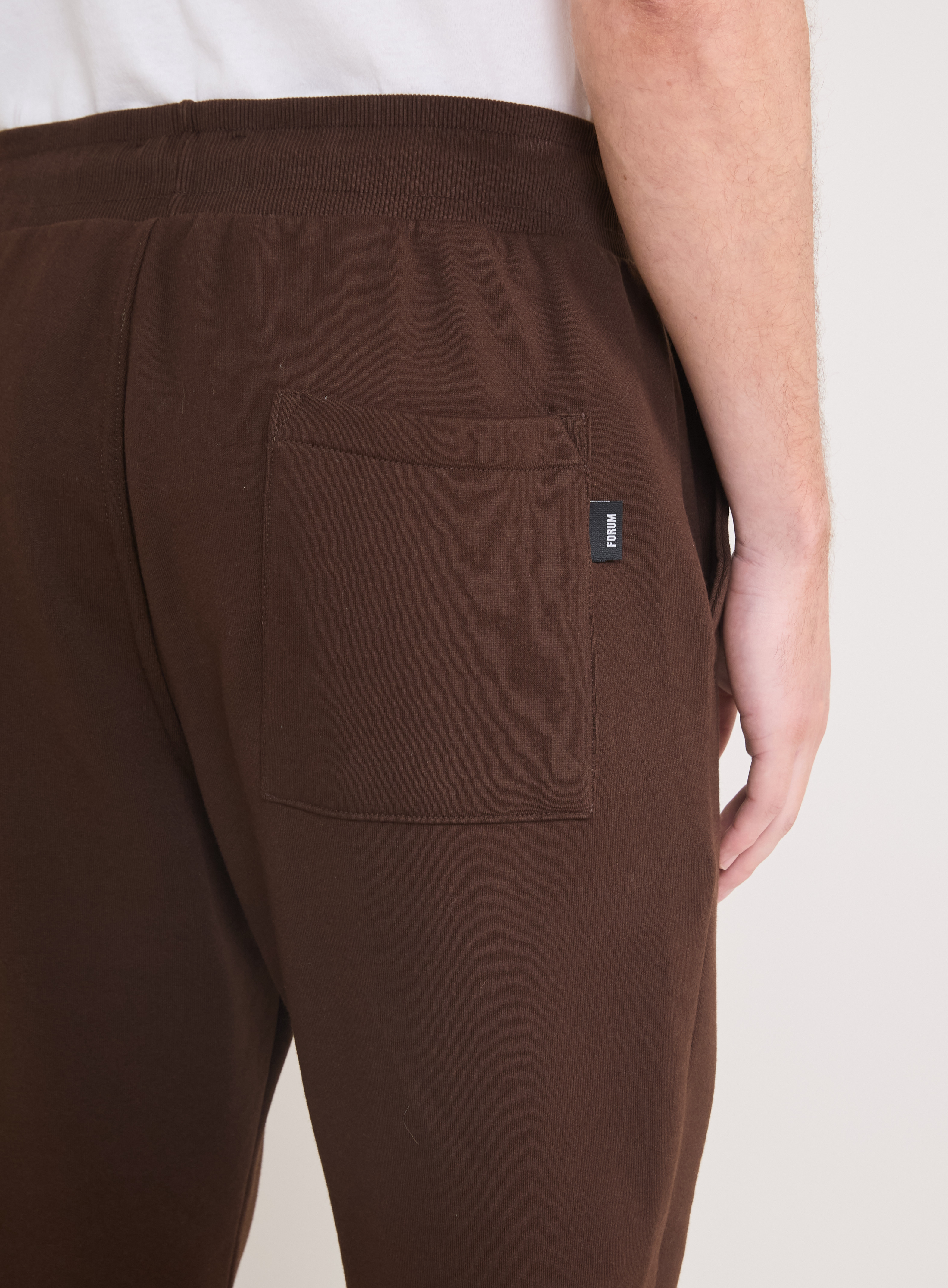 CALÇA MOLETOM GG MARROM NOBUCK