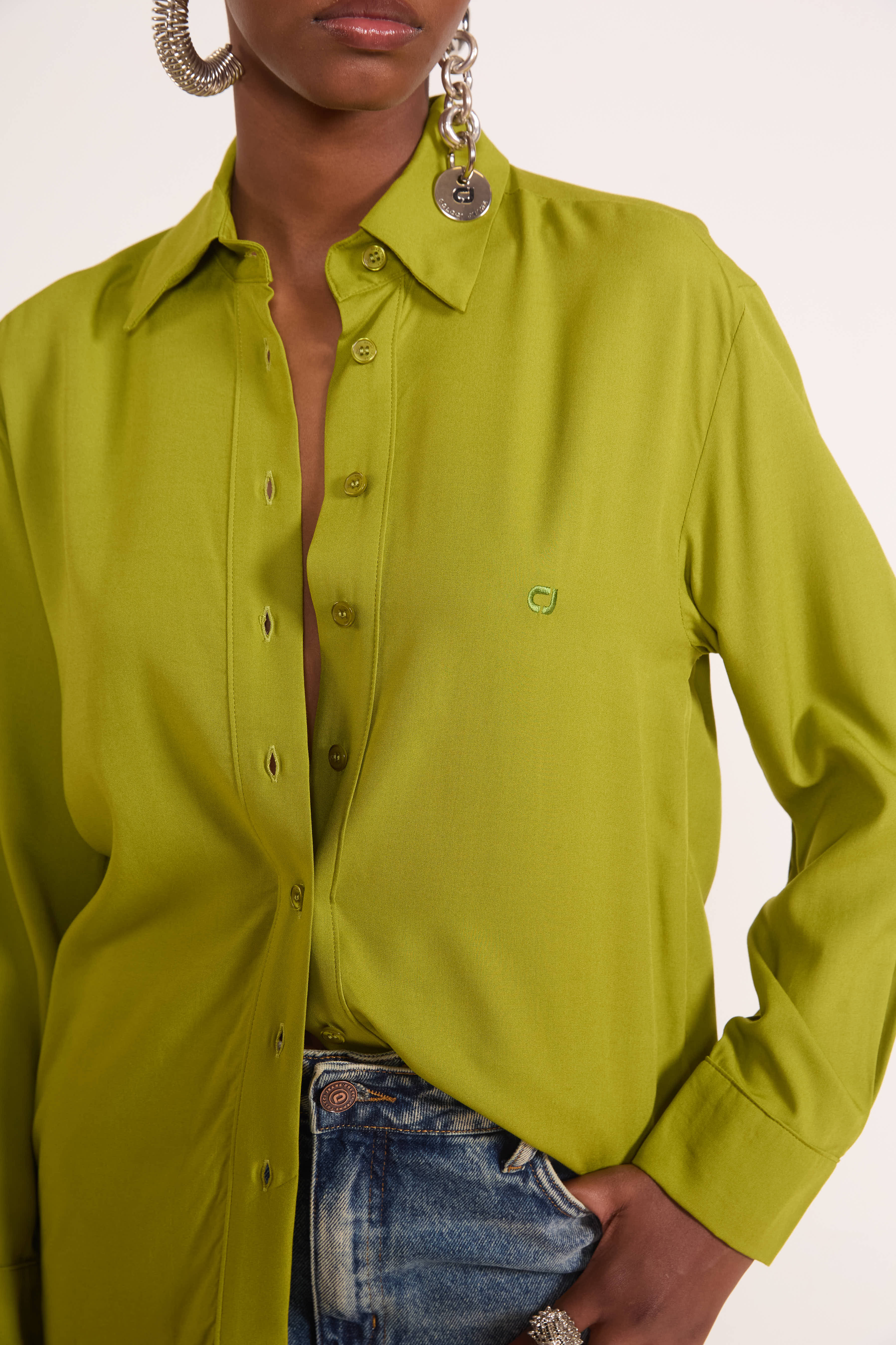 CAMISA COLCCI JEANS G VERDE BOOK
