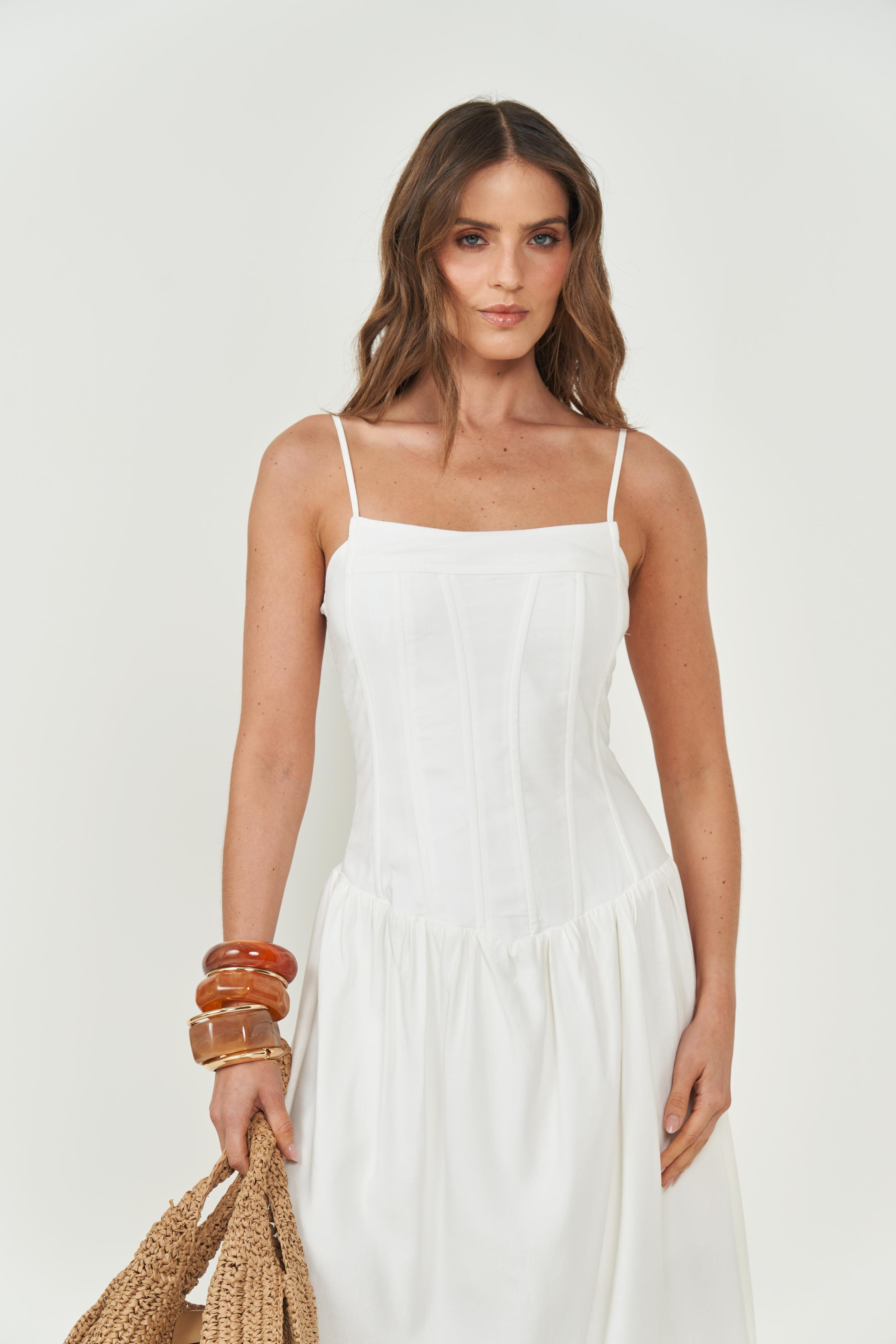 VESTIDO LINHO G OFF SHELL