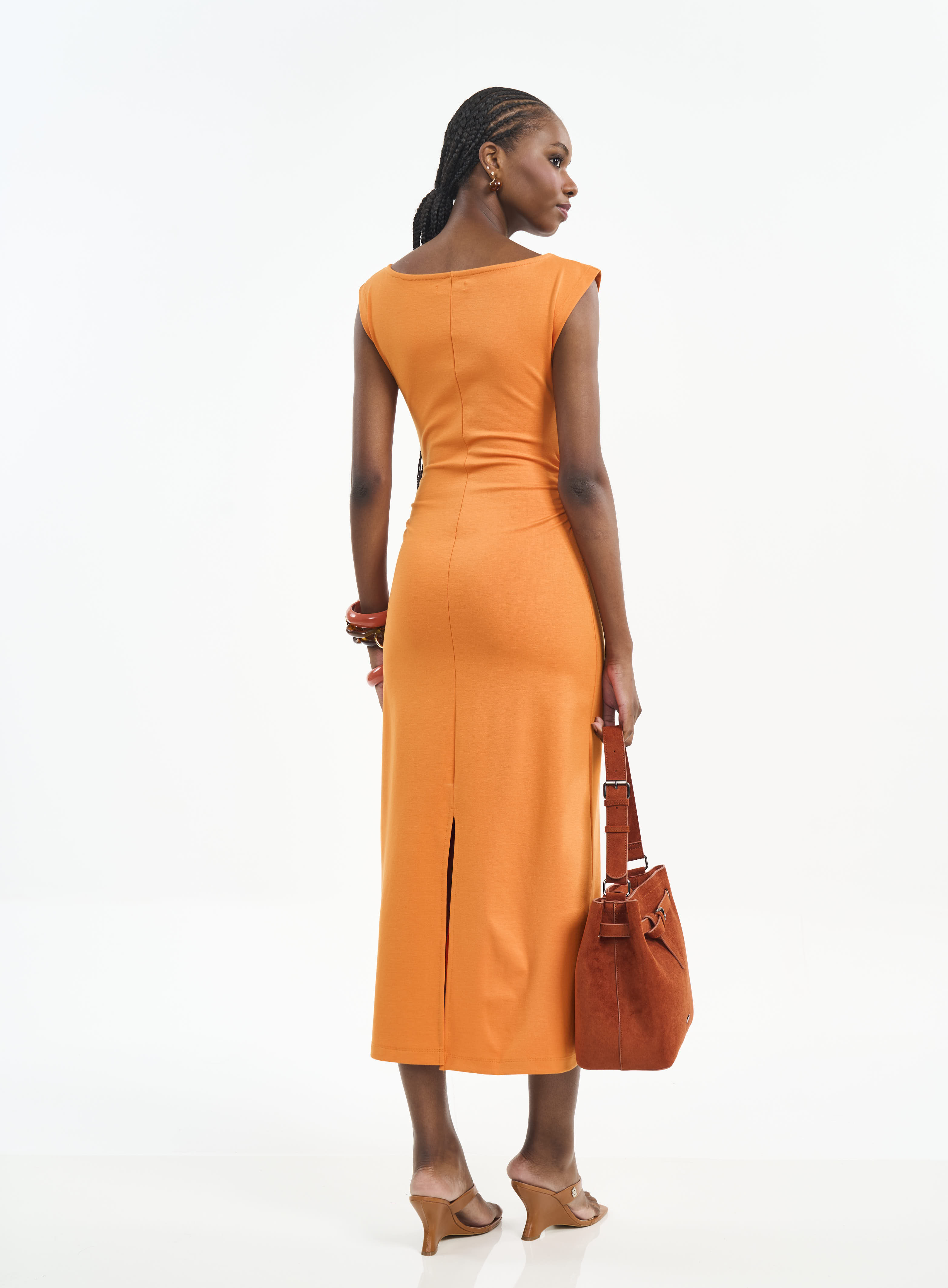 VESTIDO COLCCI G MARROM DROME
