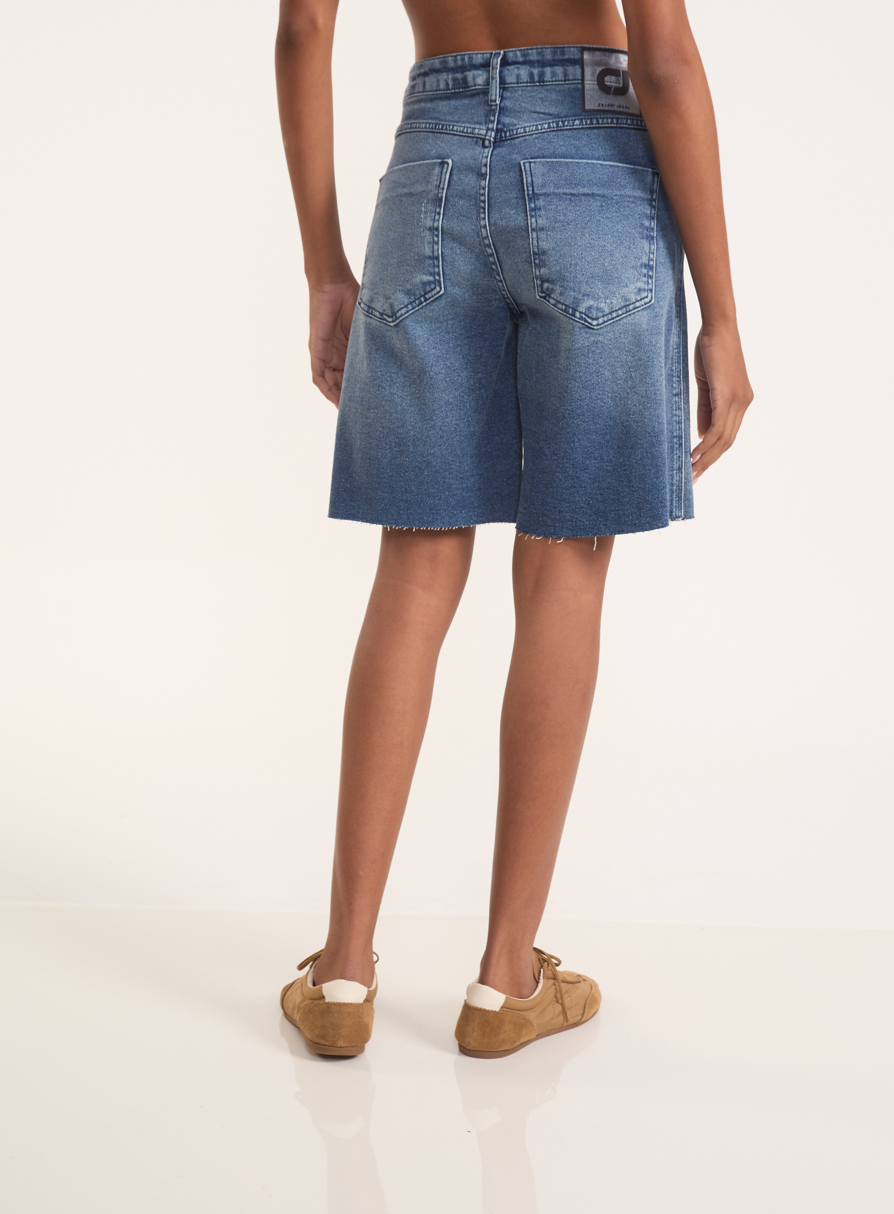 BERMUDA JEANS CANCUN STRETCH 38 INDIGO