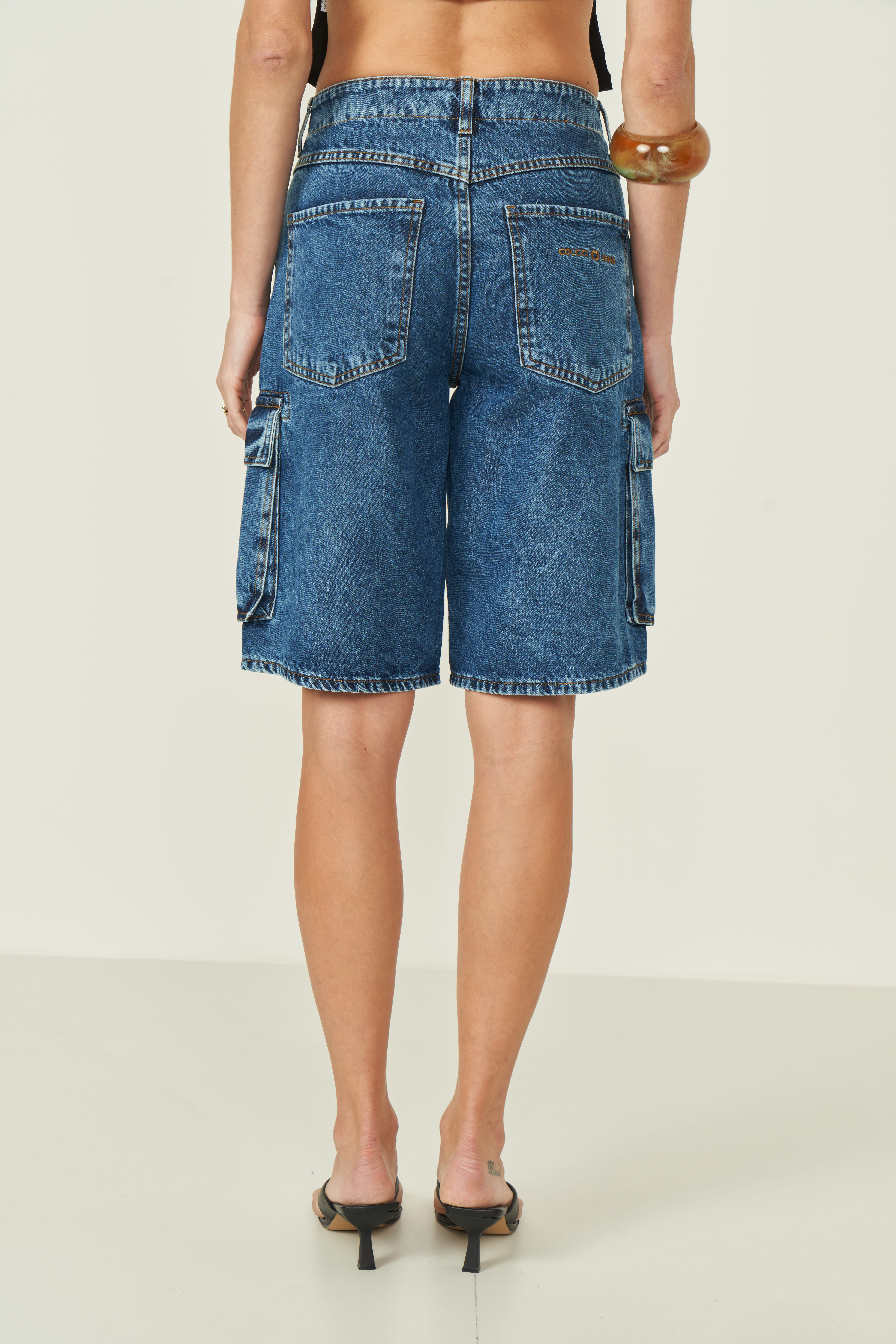 BERMUDA JEANS CANCUN 36 INDIGO