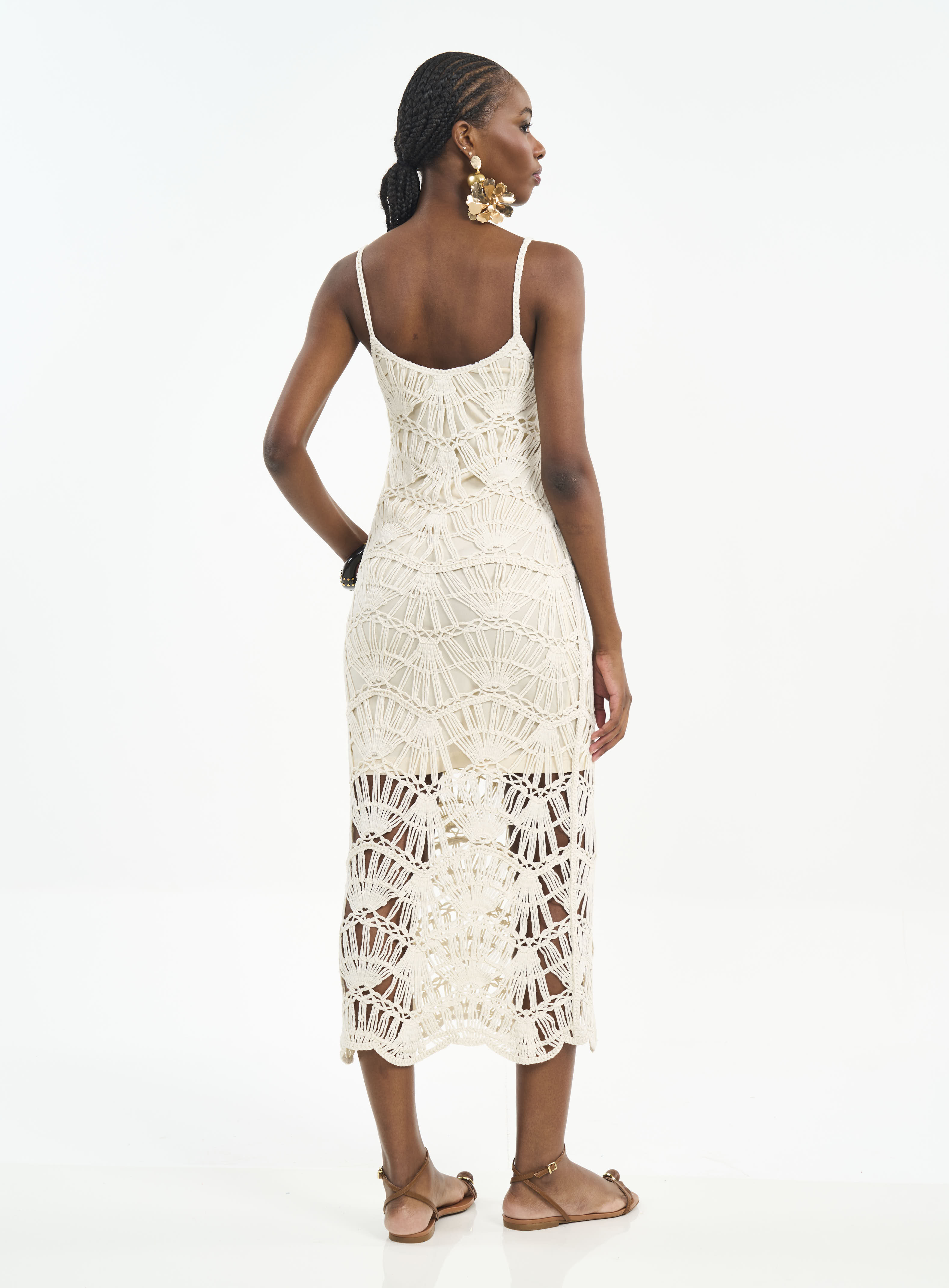 VESTIDO TRICO M BEGE AFFOGATO