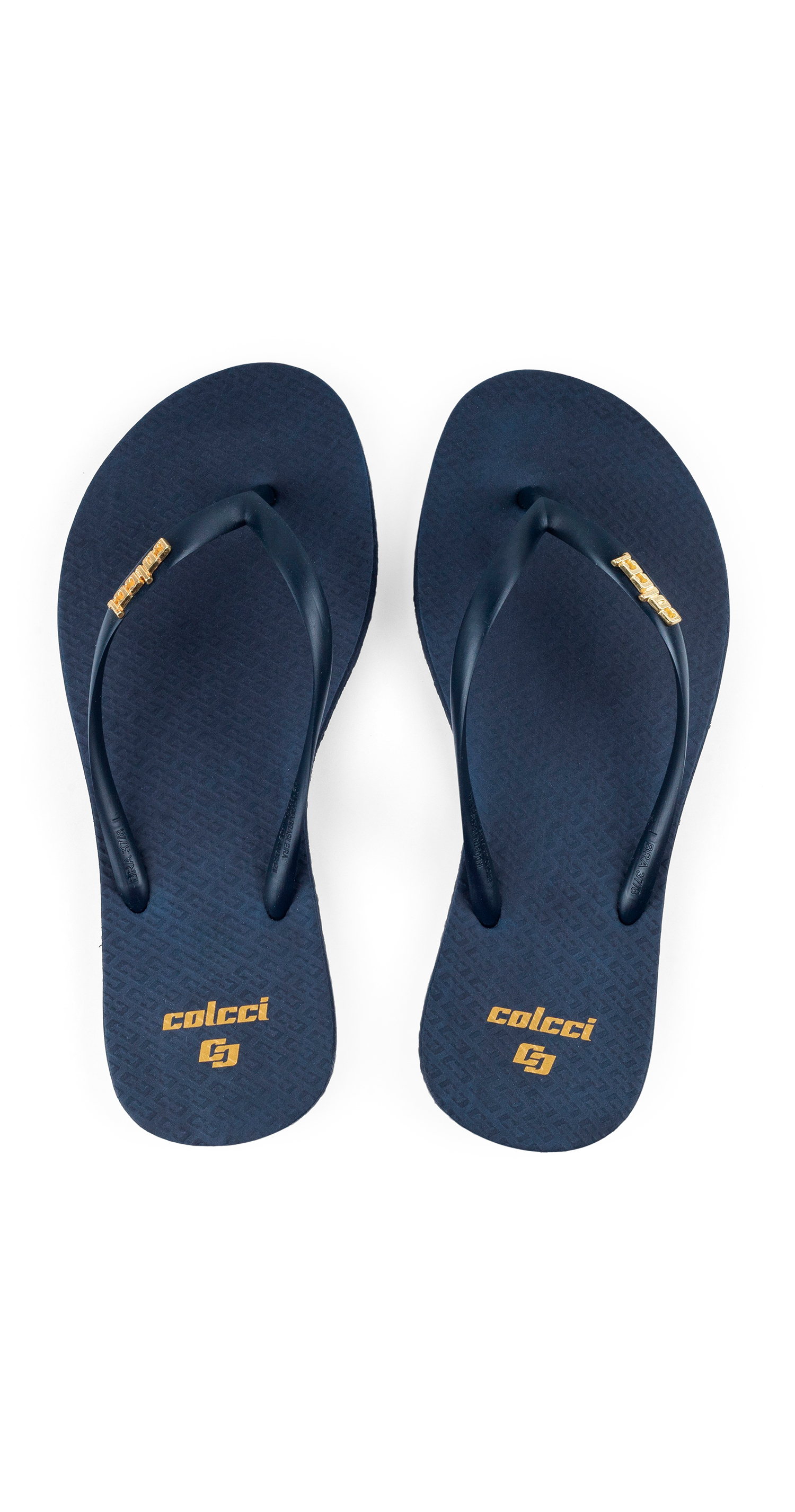 CHINELO FEMININO 40Y JEANS COLCCI 33-34 AZUL OLYMP