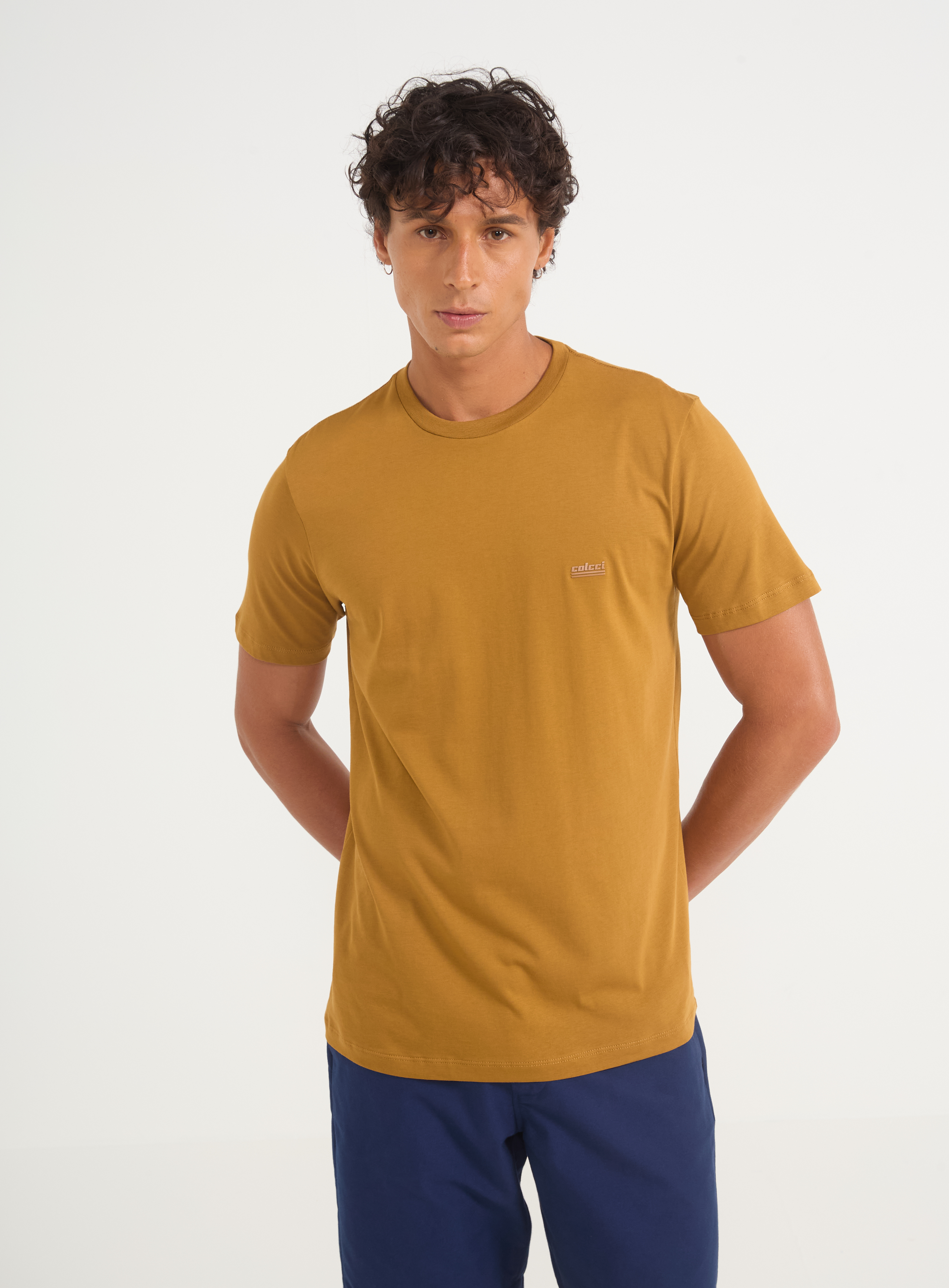 CAMISETA COLCCI G MARROM CRIVO