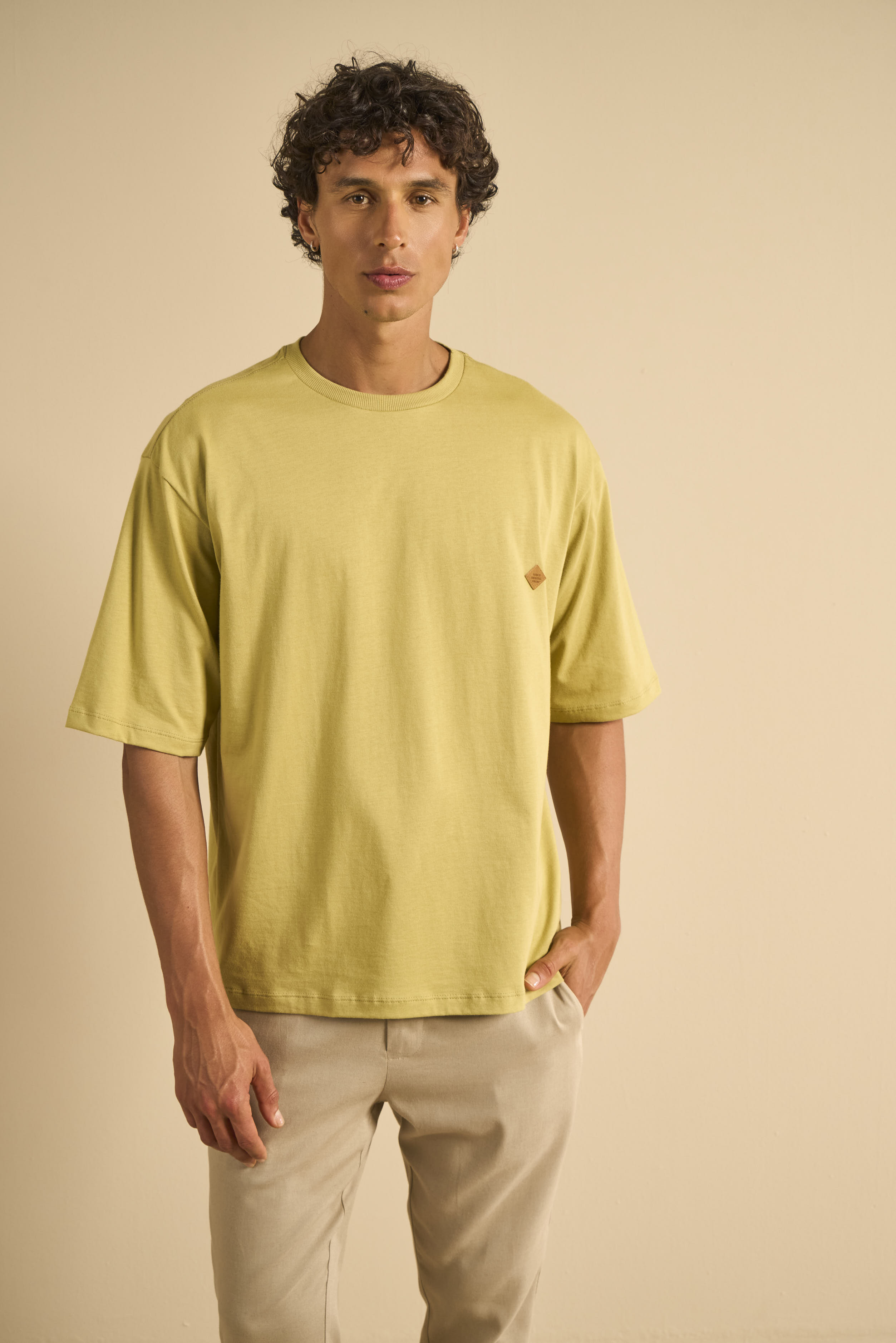 CAMISETA FORUM M VERDE RAFFIA