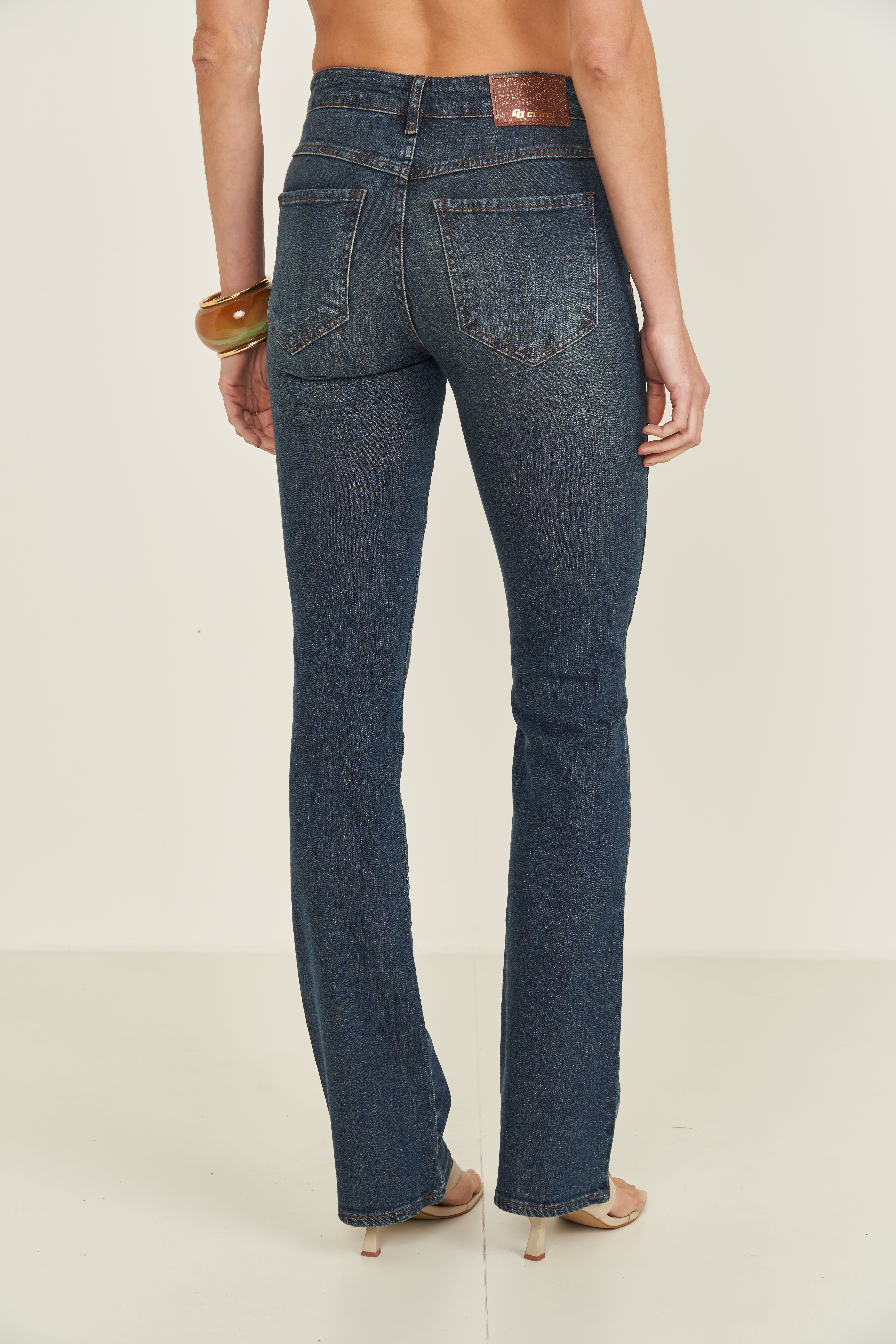 CALÇA JEANS BIA RETA 46 INDIGO