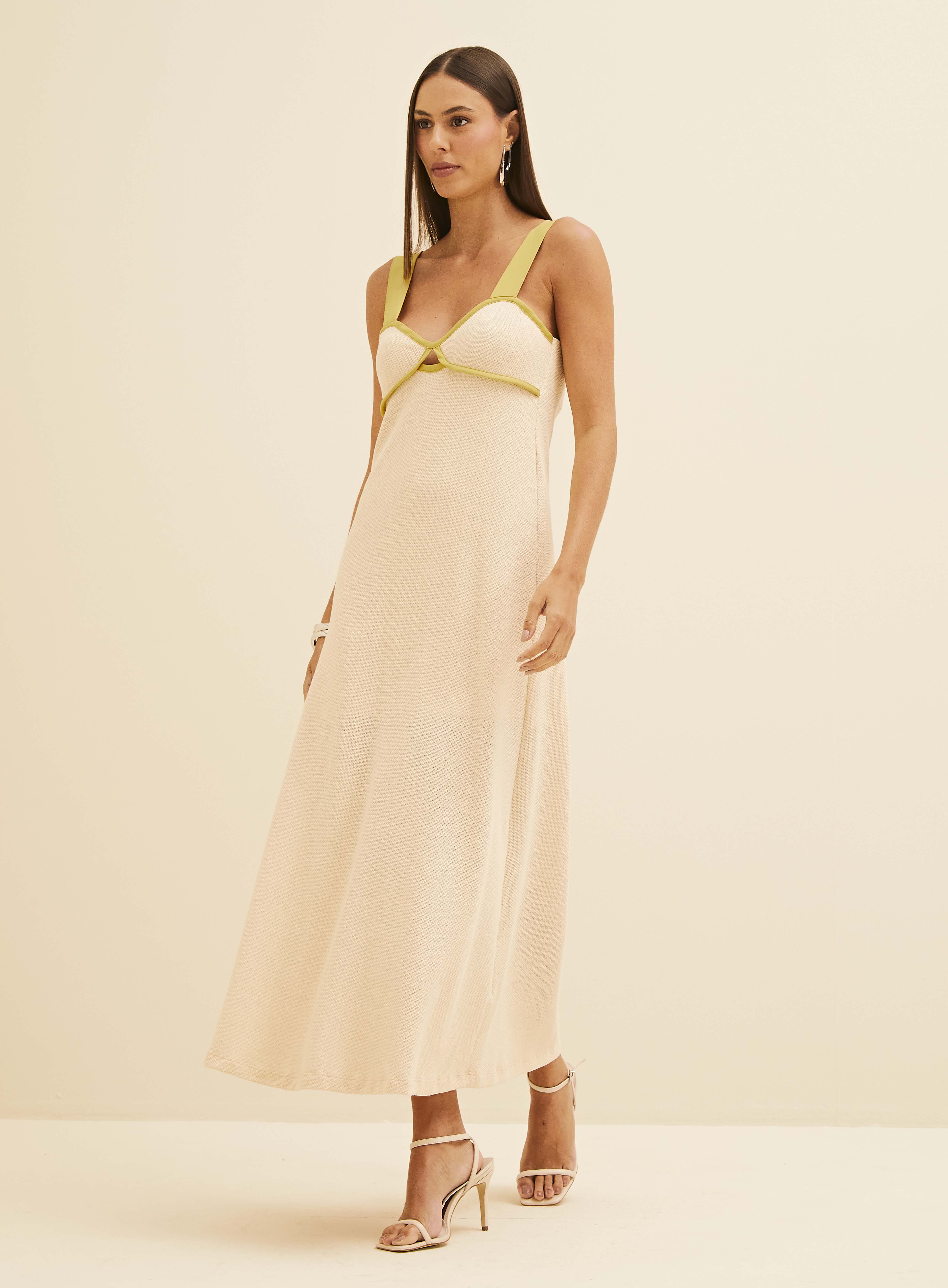VESTIDO FORUM G BEGE AFFOGATO