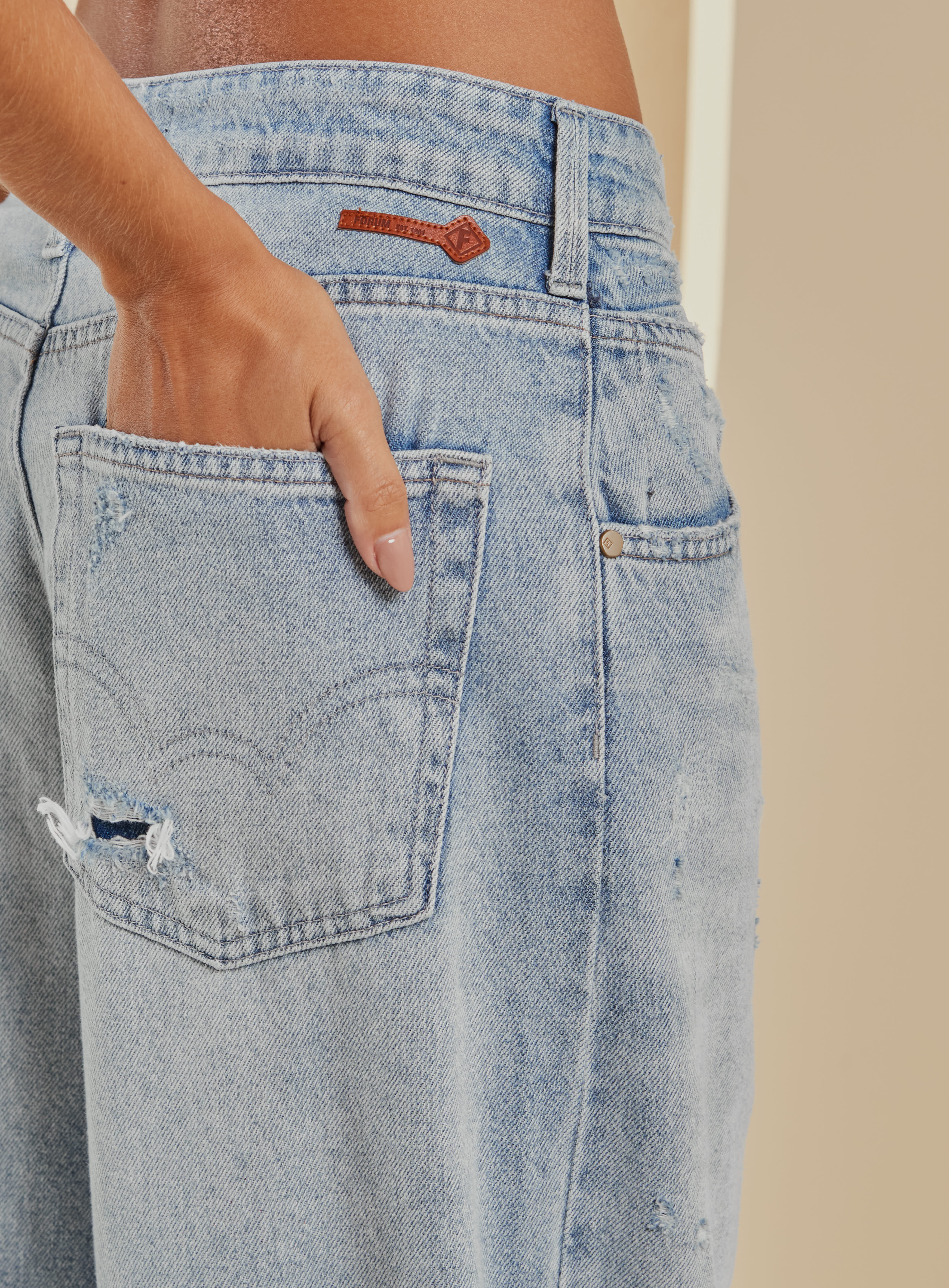 CALÇA JEANS BAGGY 38 INDIGO