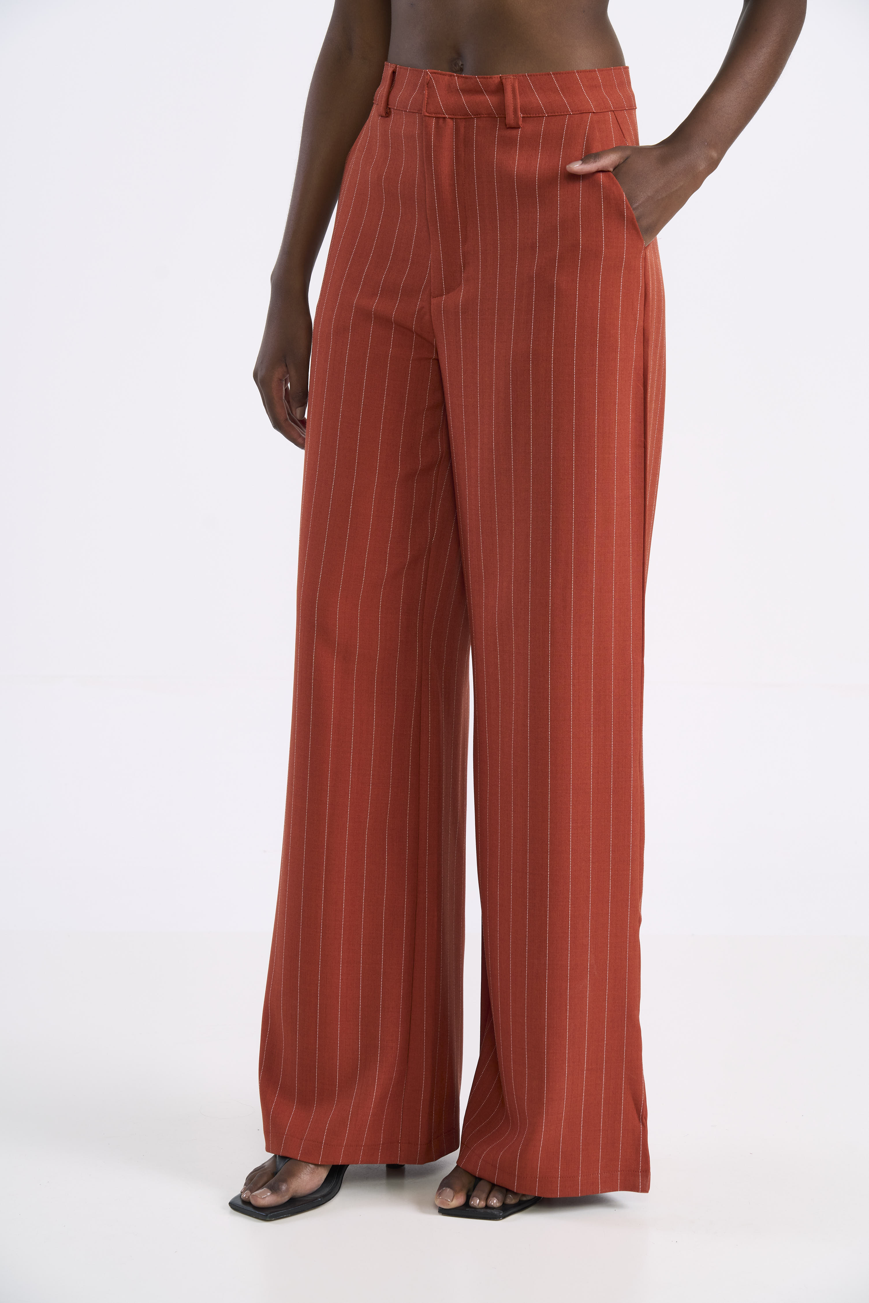 CALÇA COLCCI M MARROM/BEGE