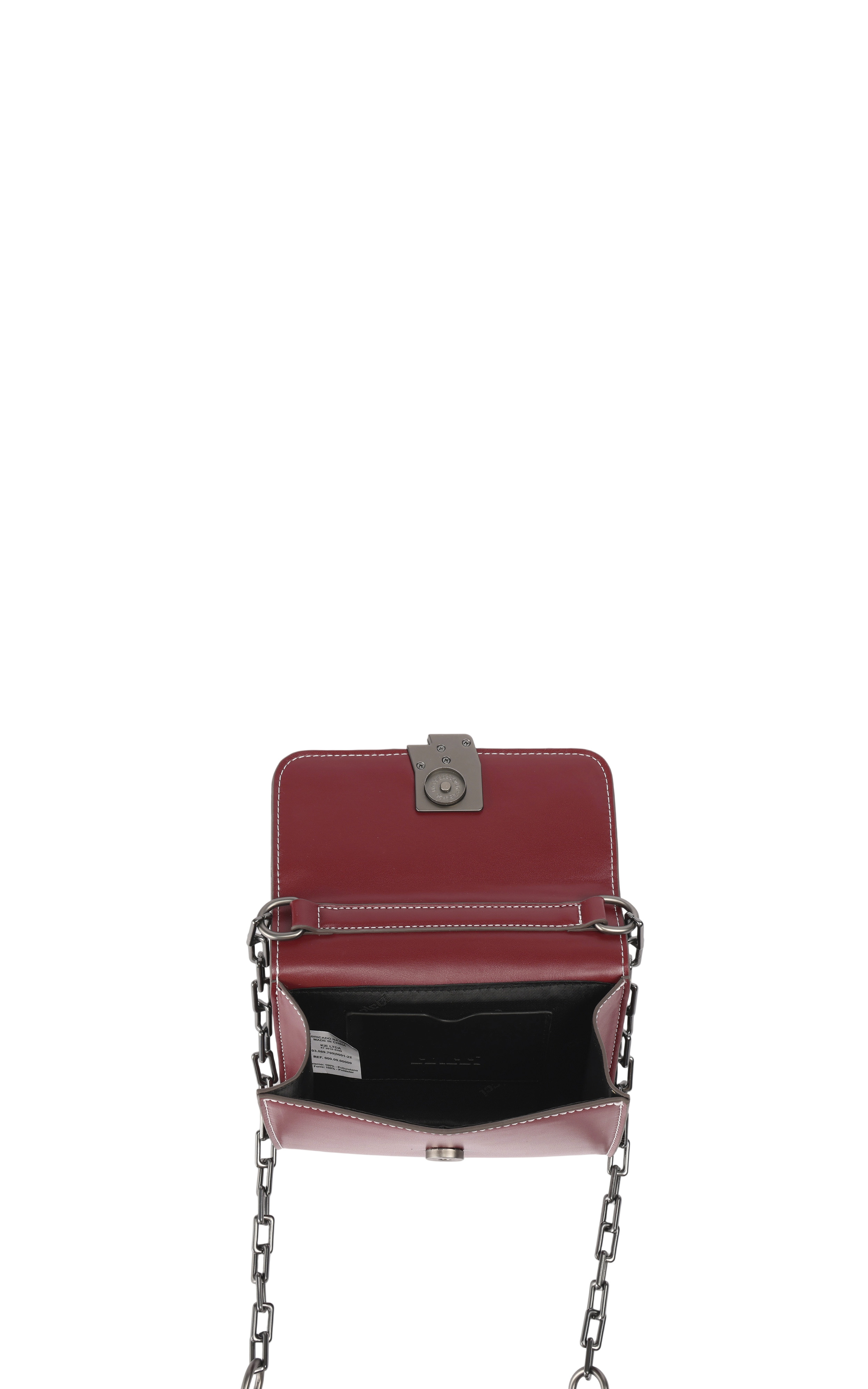 BOLSA COLCCI FEM CROSSBODY ICONIC U BORDO BLOODSTO