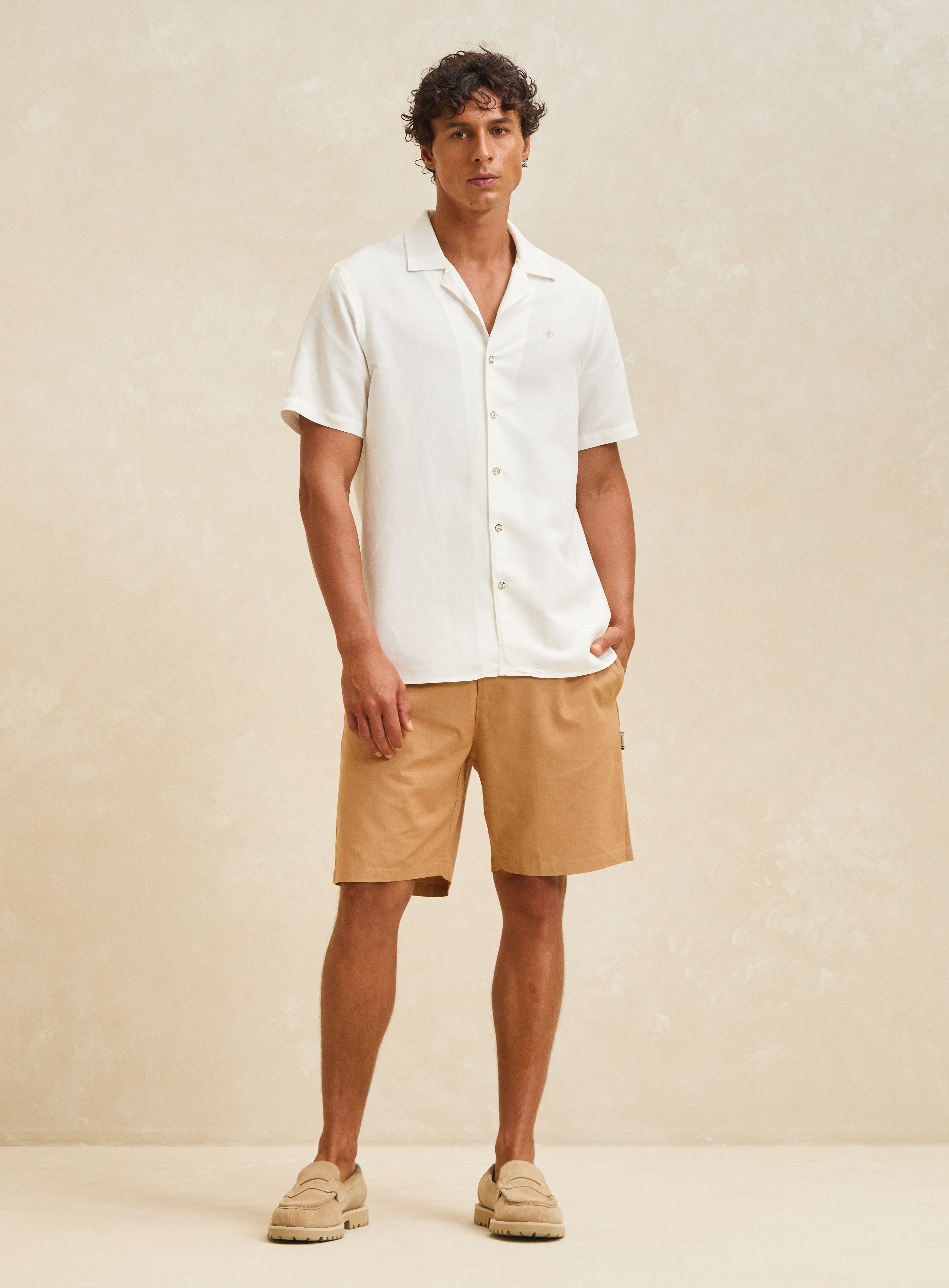 CAMISA LINHO VINTAGE GG OFF SHELL