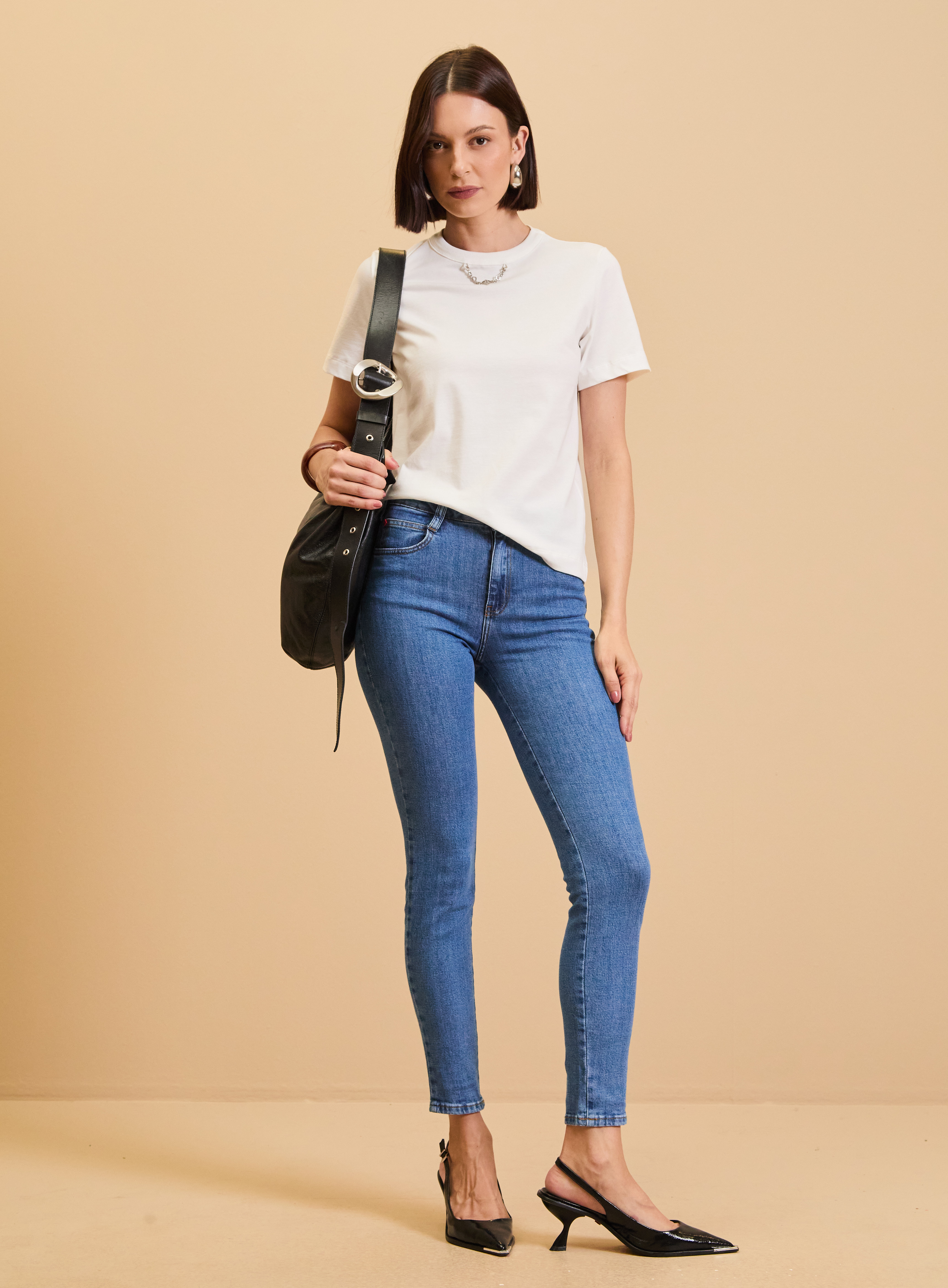 CALÇA JEANS MARISA 2 CIGARRETE 38 INDIGO