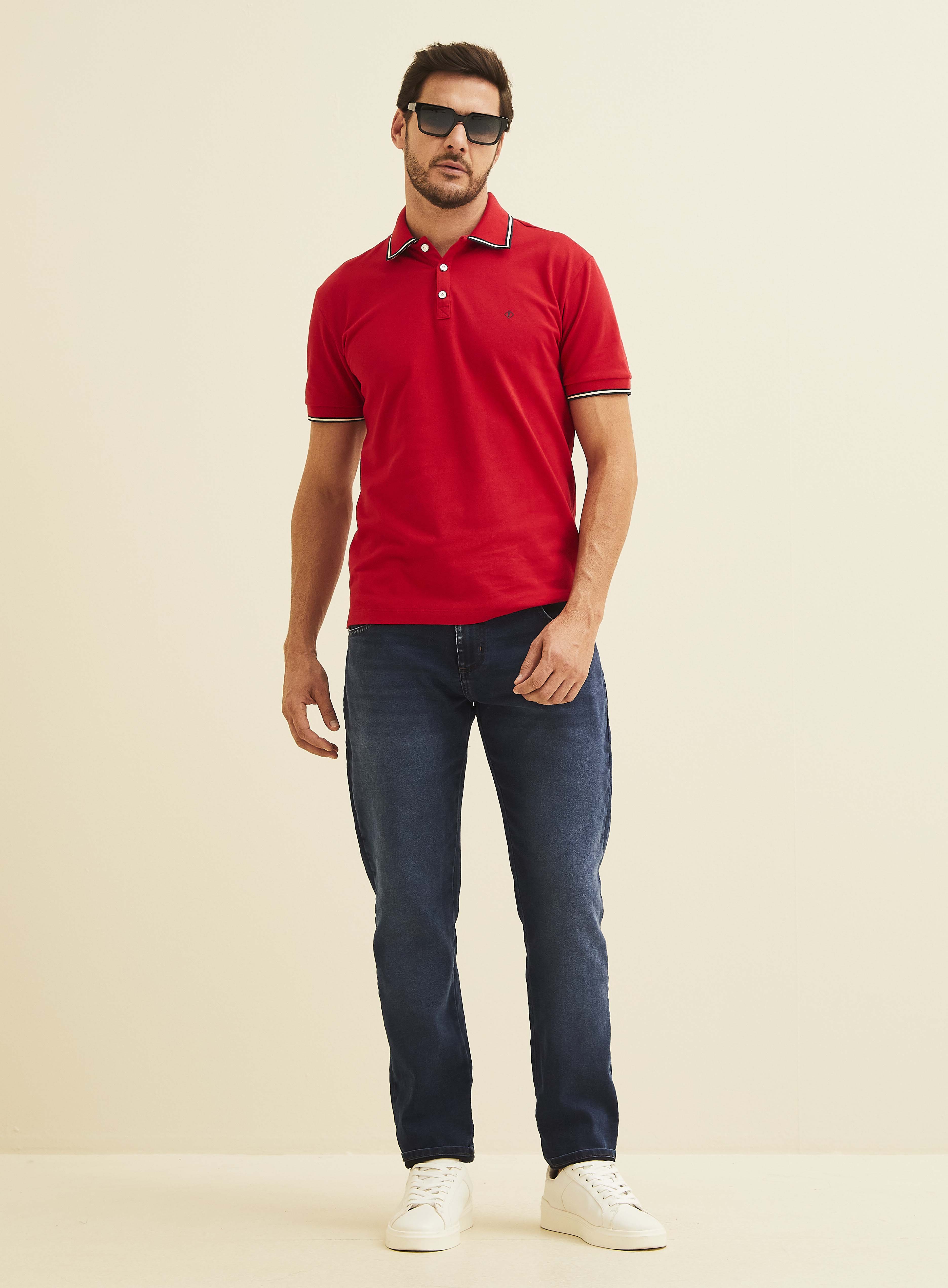 POLO FORUM M VERMELHO SPARKLY