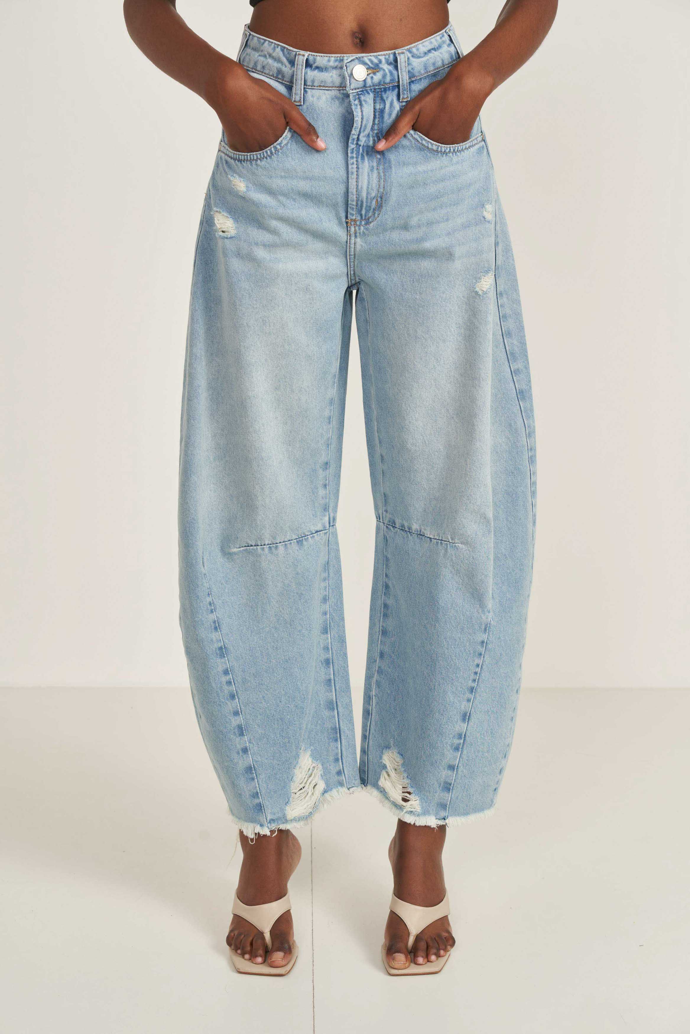 CALÇA JEANS BARRIL 42 INDIGO