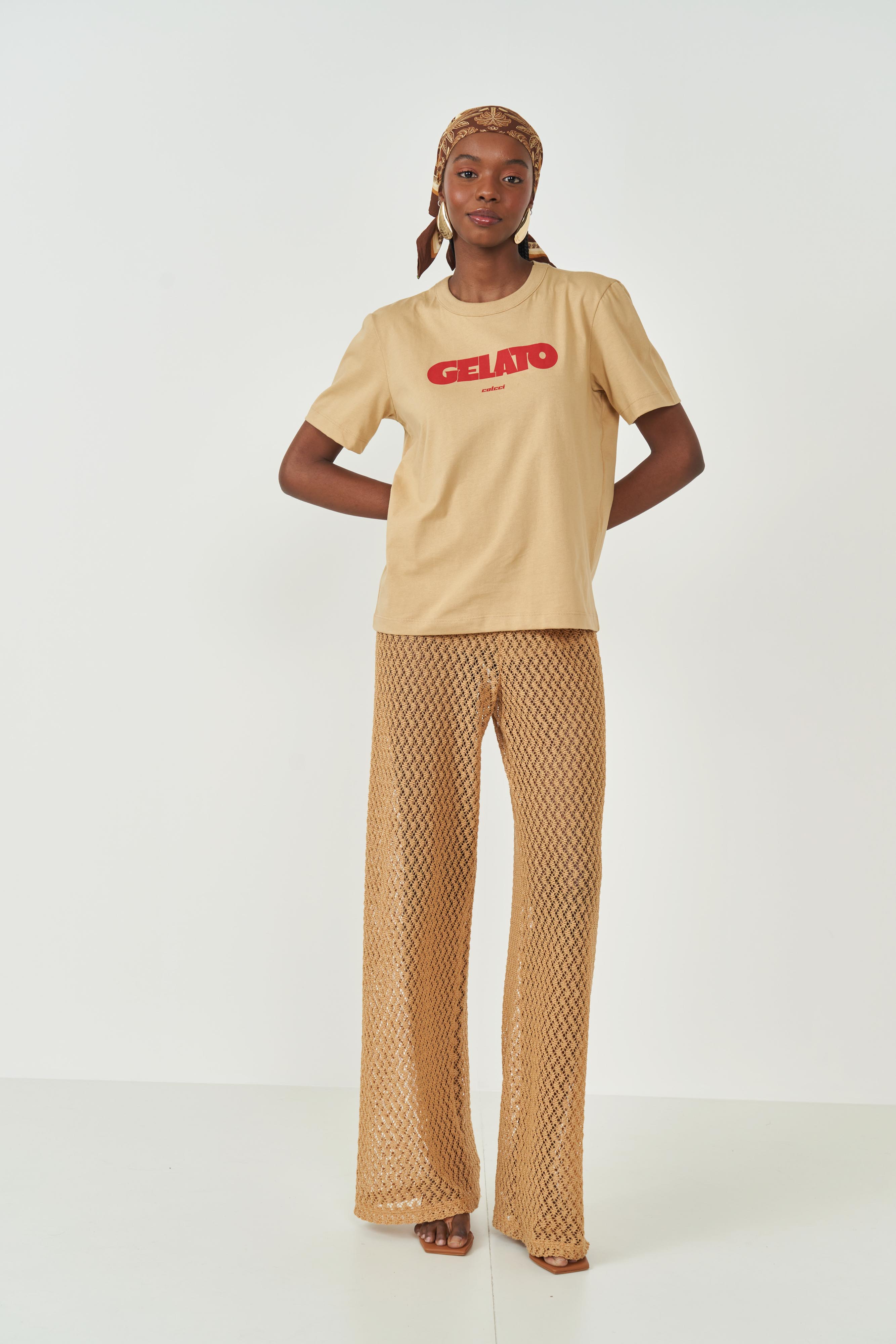 CALÇA COLCCI G BEGE FLAVO