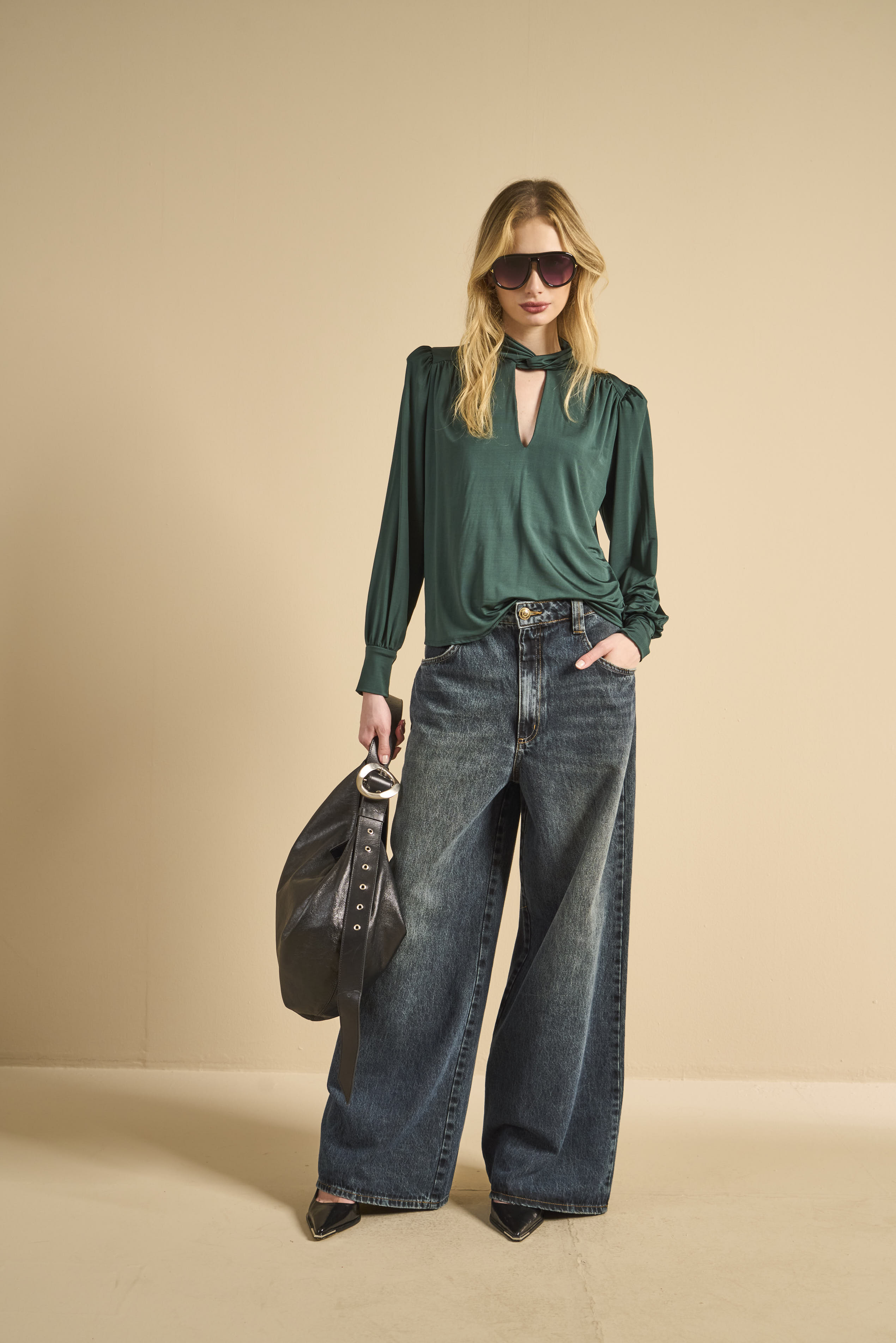 BLUSA FORUM PP VERDE MALACHITE