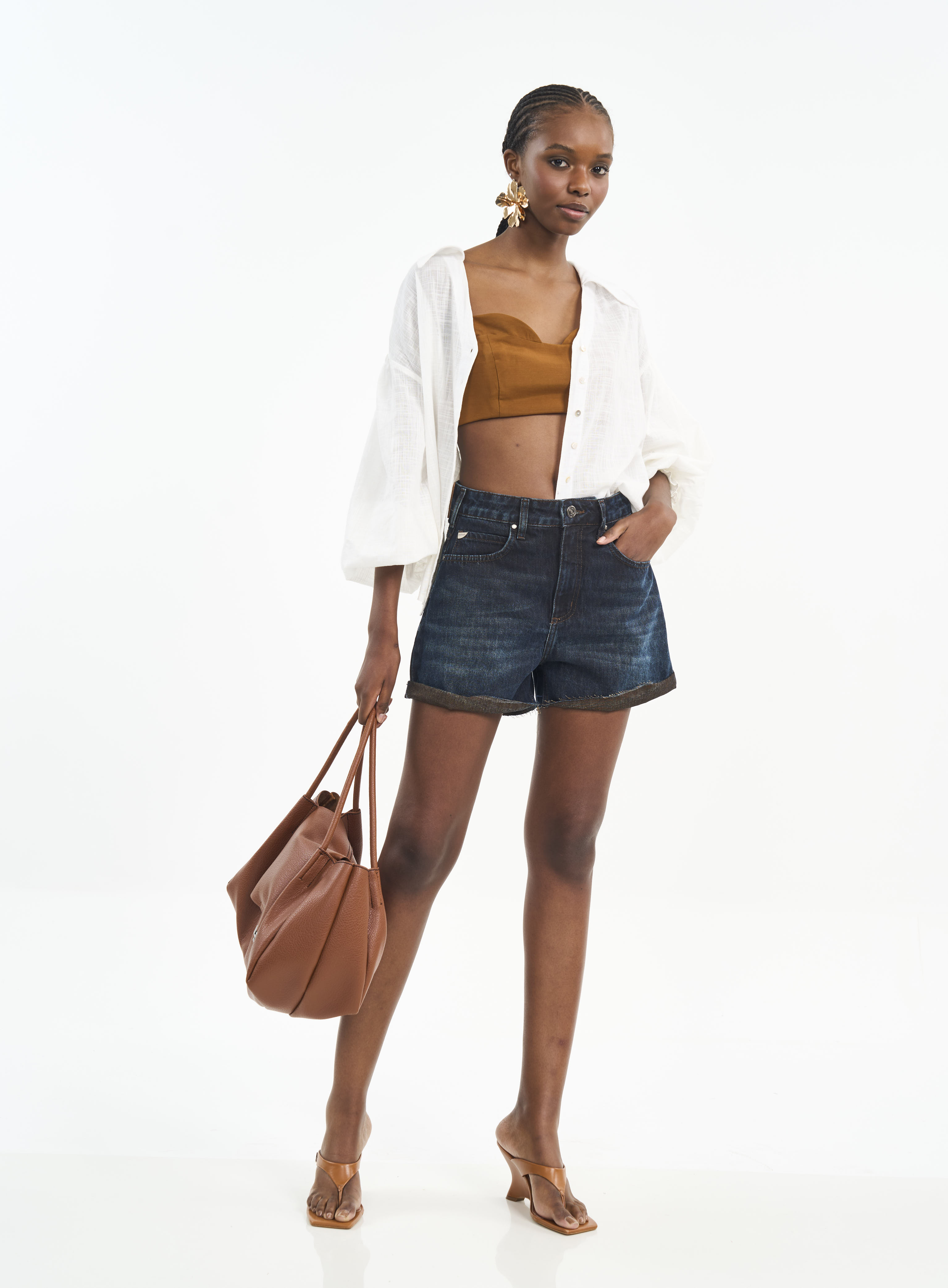 SHORT JEANS JADE 34 INDIGO