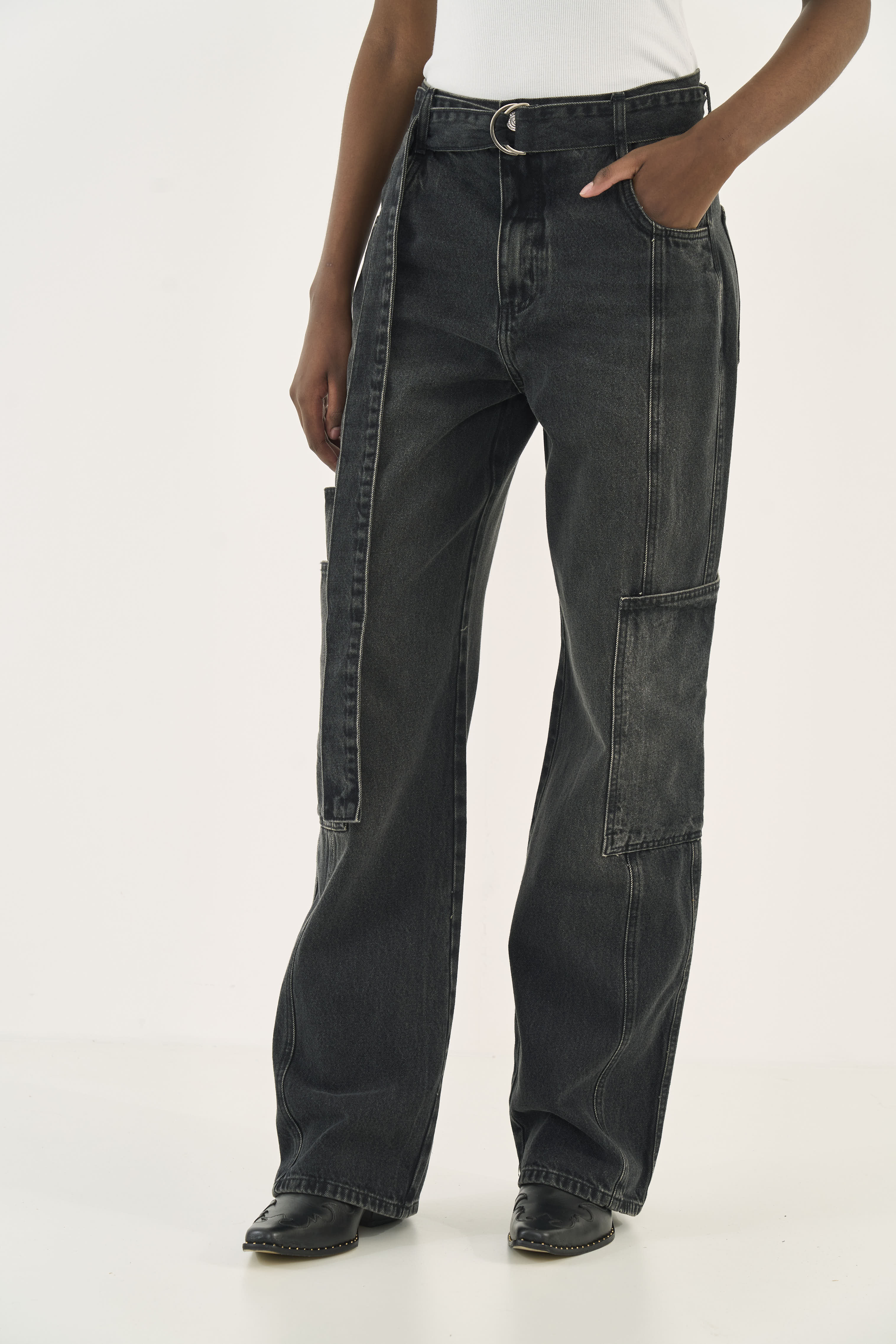 CALÇA JEANS BARCELONA 42 IND.PRETO