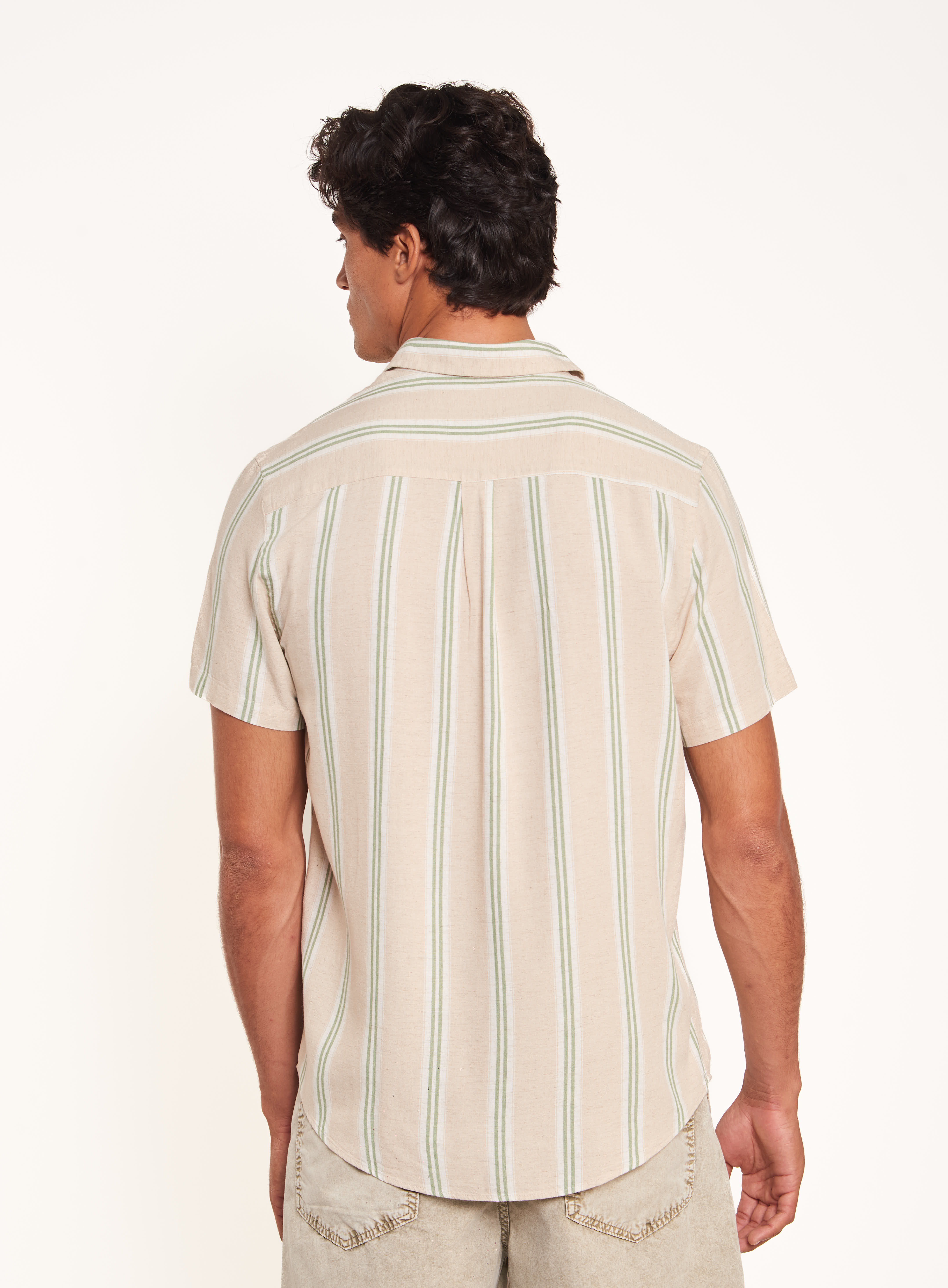 CAMISA LINHO LISTRADA RELAX G LISTRADO