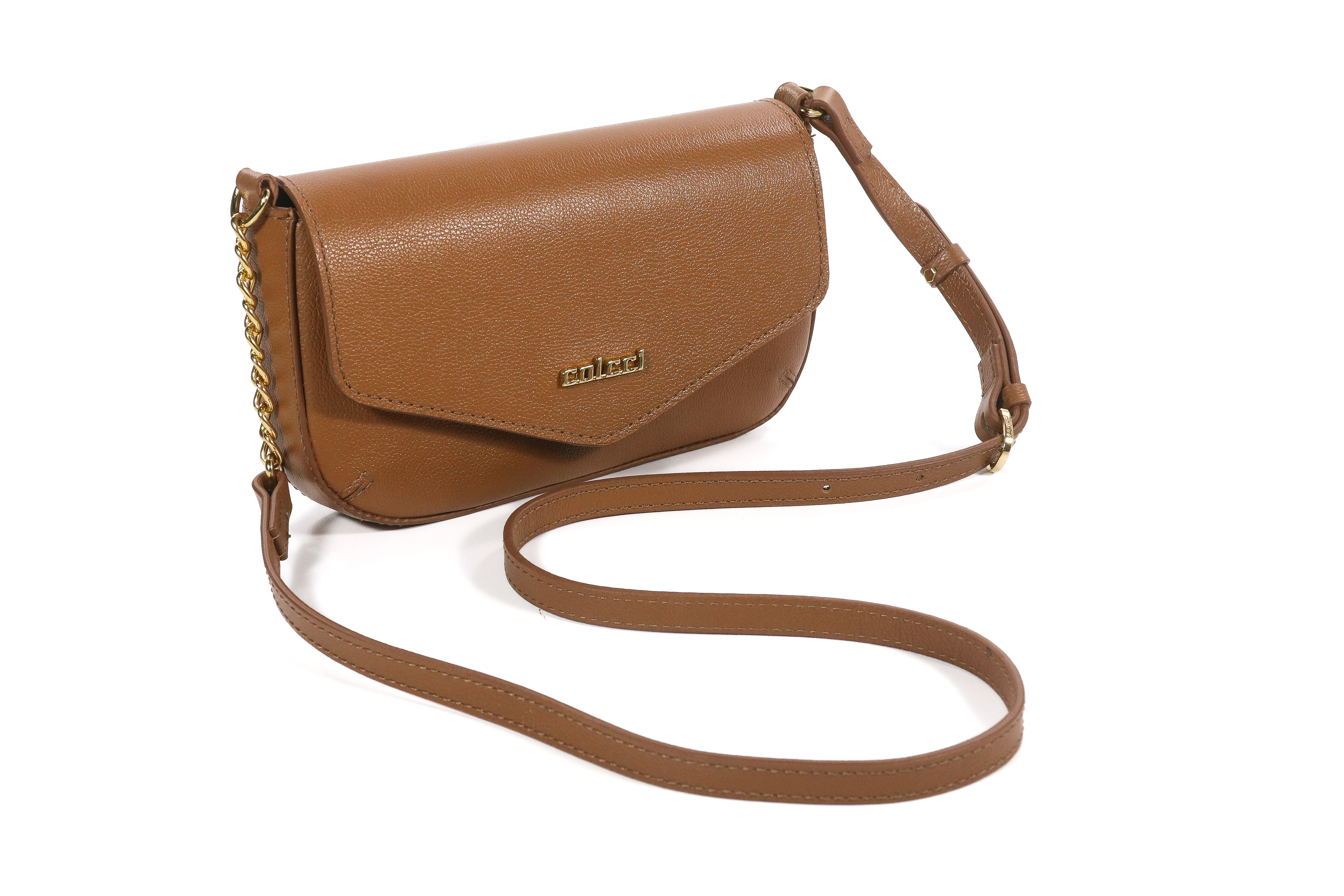 BOLSA COLCCI CROSSBODY COURO U MARROM DROME