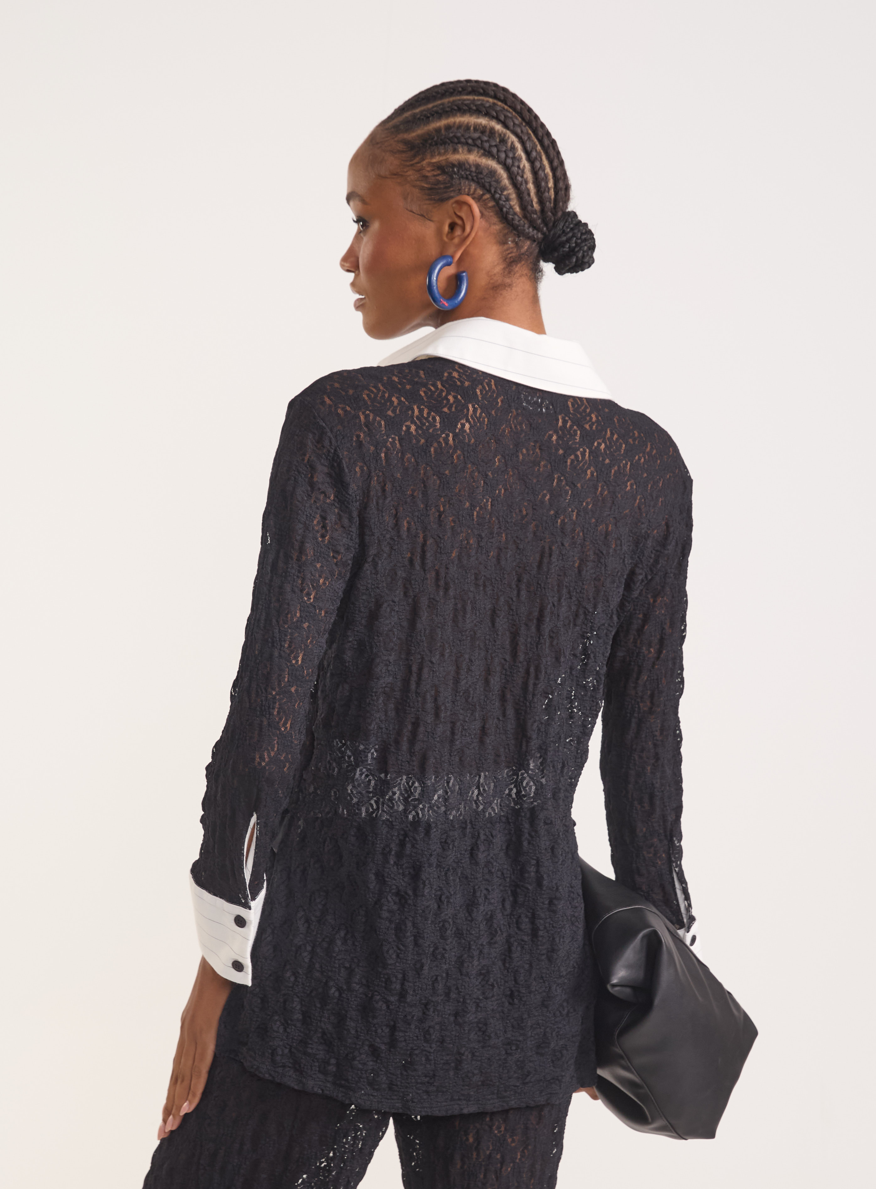 CAMISA RENDA M PRETO
