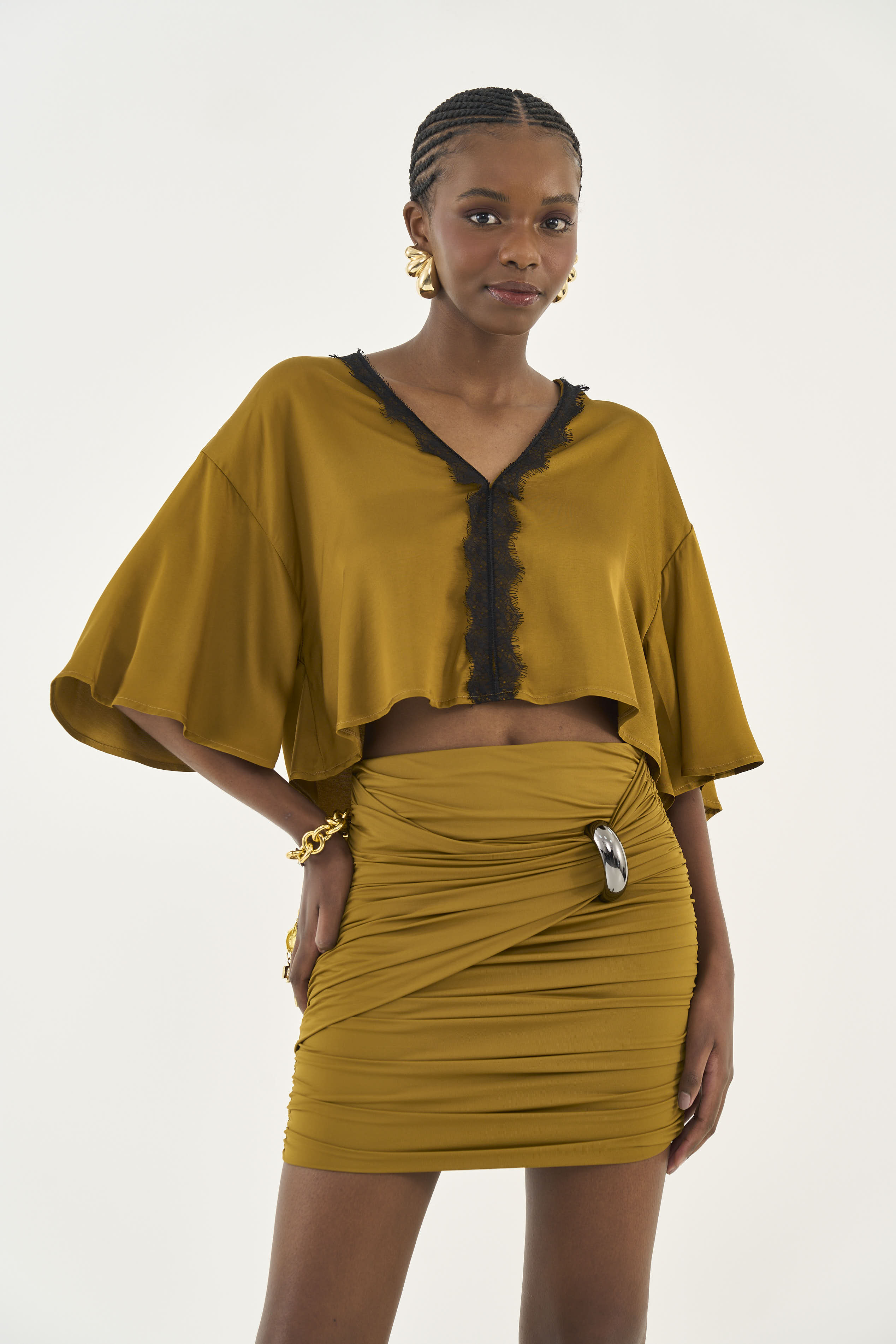 BLUSA COLCCI G MARROM MIELE