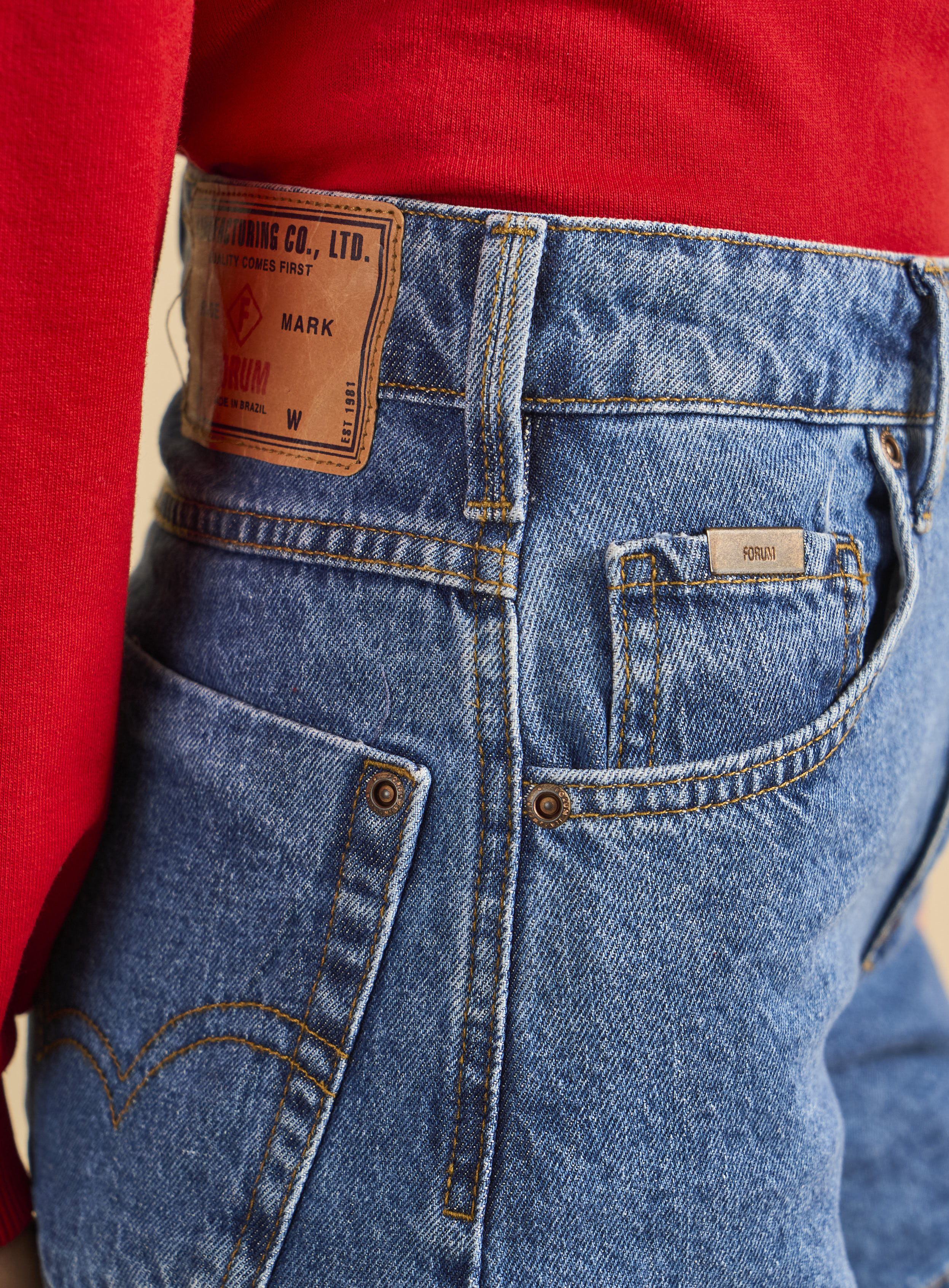 BERMUDA JEANS AYRA 34 INDIGO