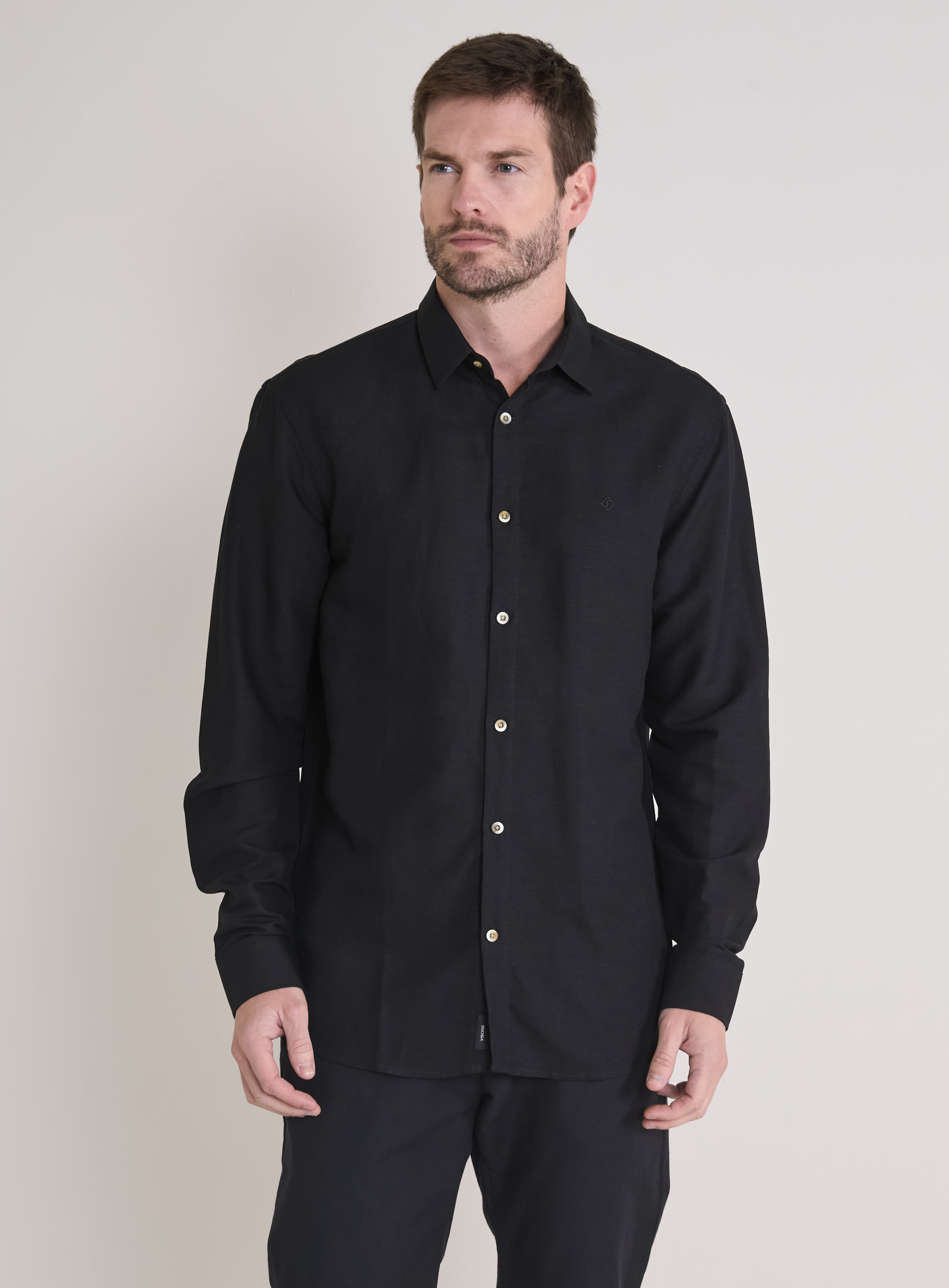 CAMISA LINHO RELAX GG MARROM NOZ MOSC