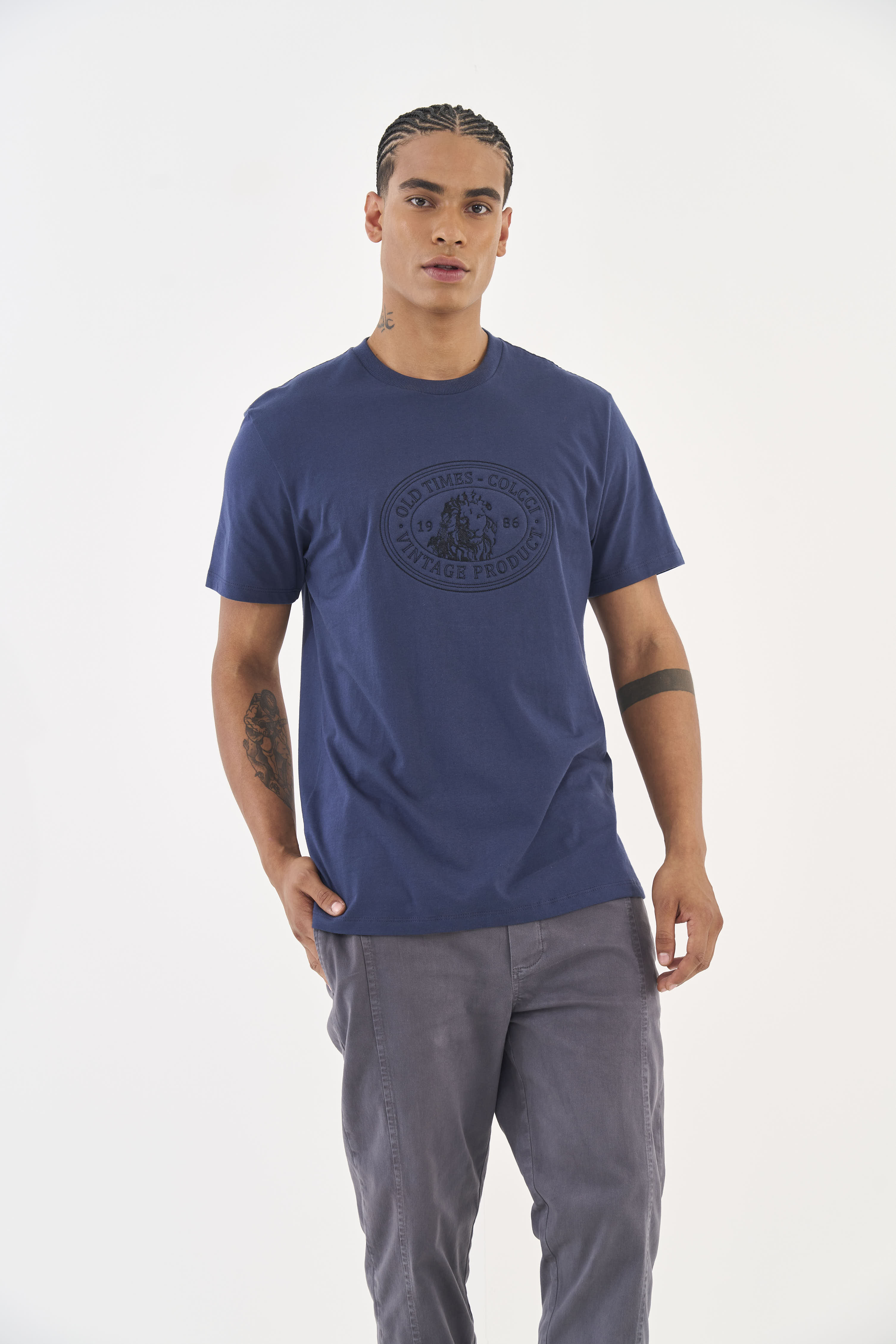 CAMISETA COLCCI GG AZUL LIFE