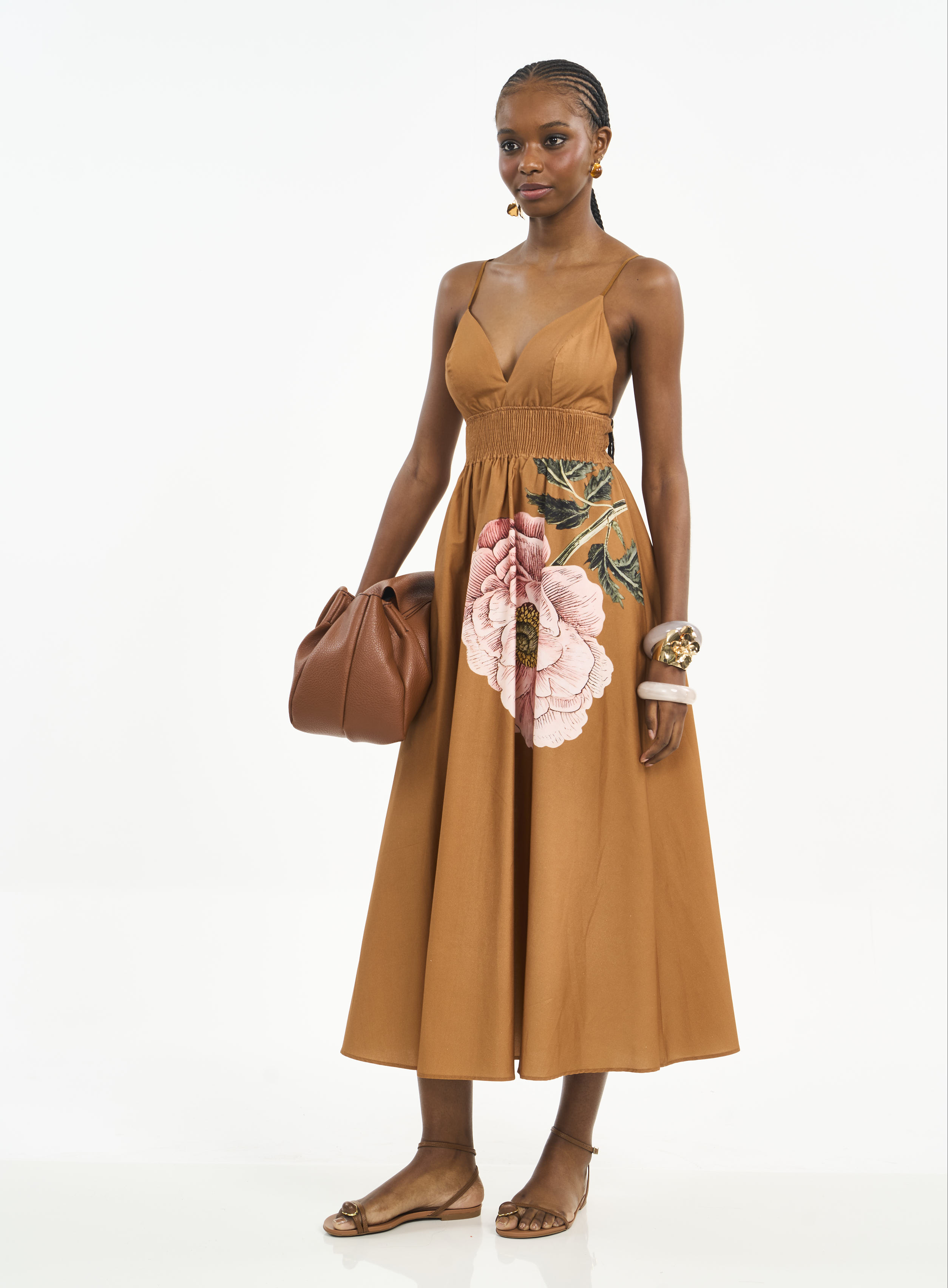 VESTIDO ESTAMPADO M PAR.DES FLEU.II