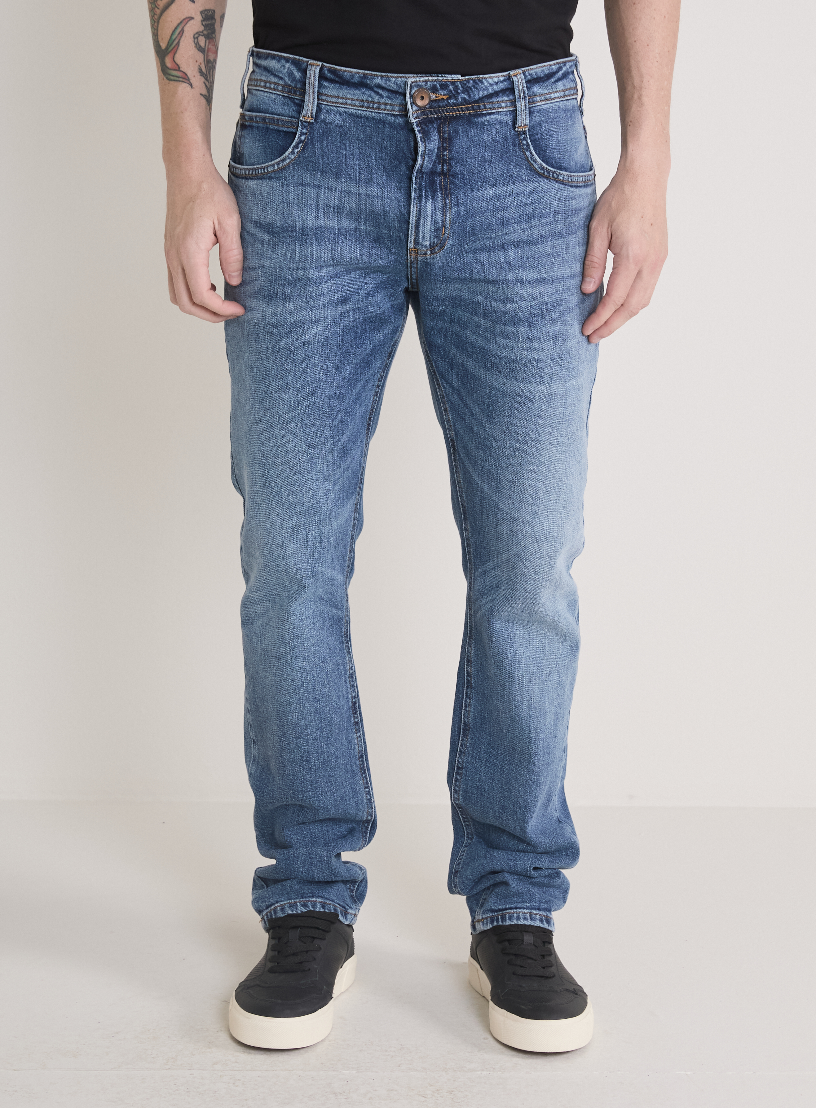 CALÇA JEANS PAUL SLIM 42 INDIGO