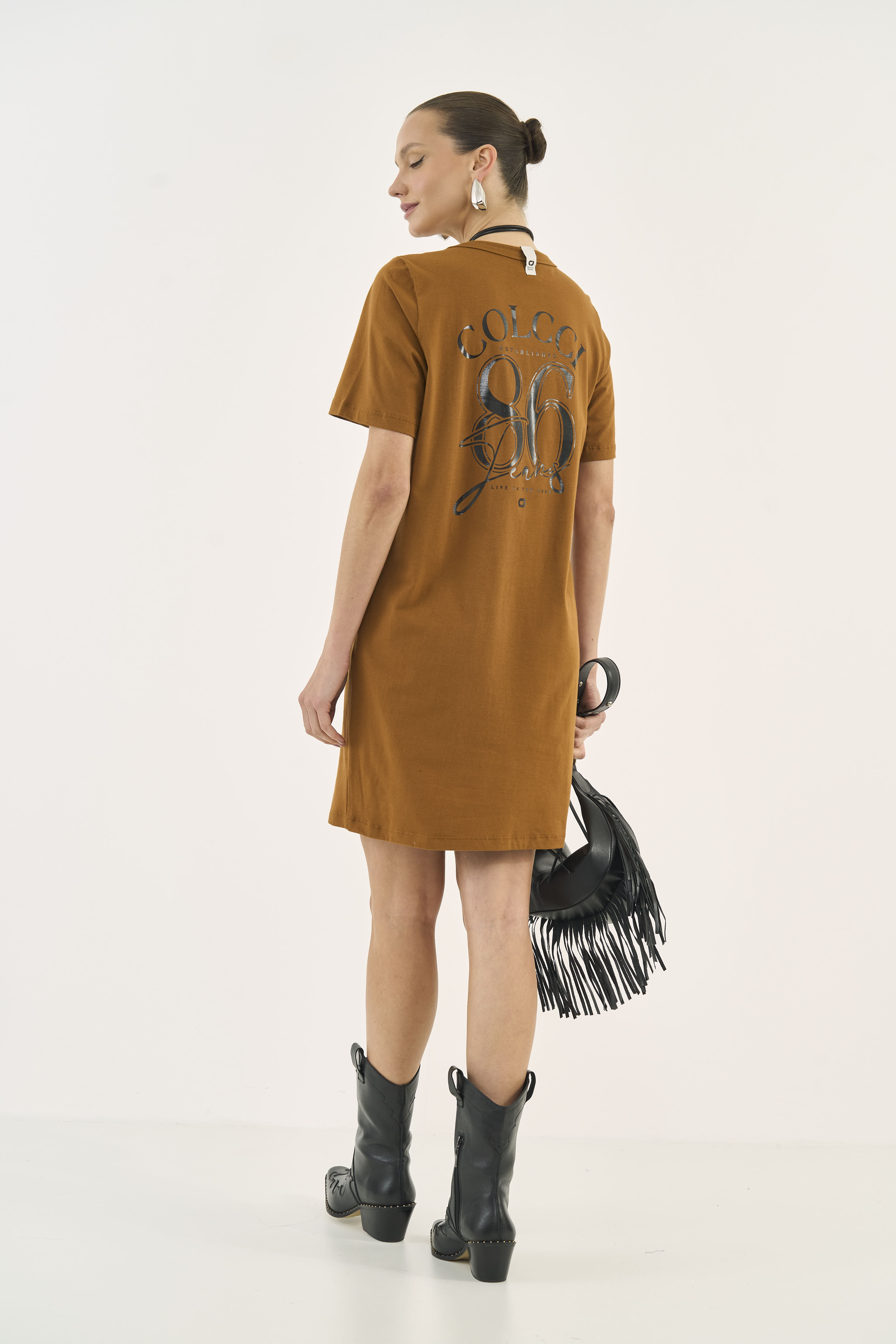 VESTIDO COLCCI JEANS G MARROM DROME