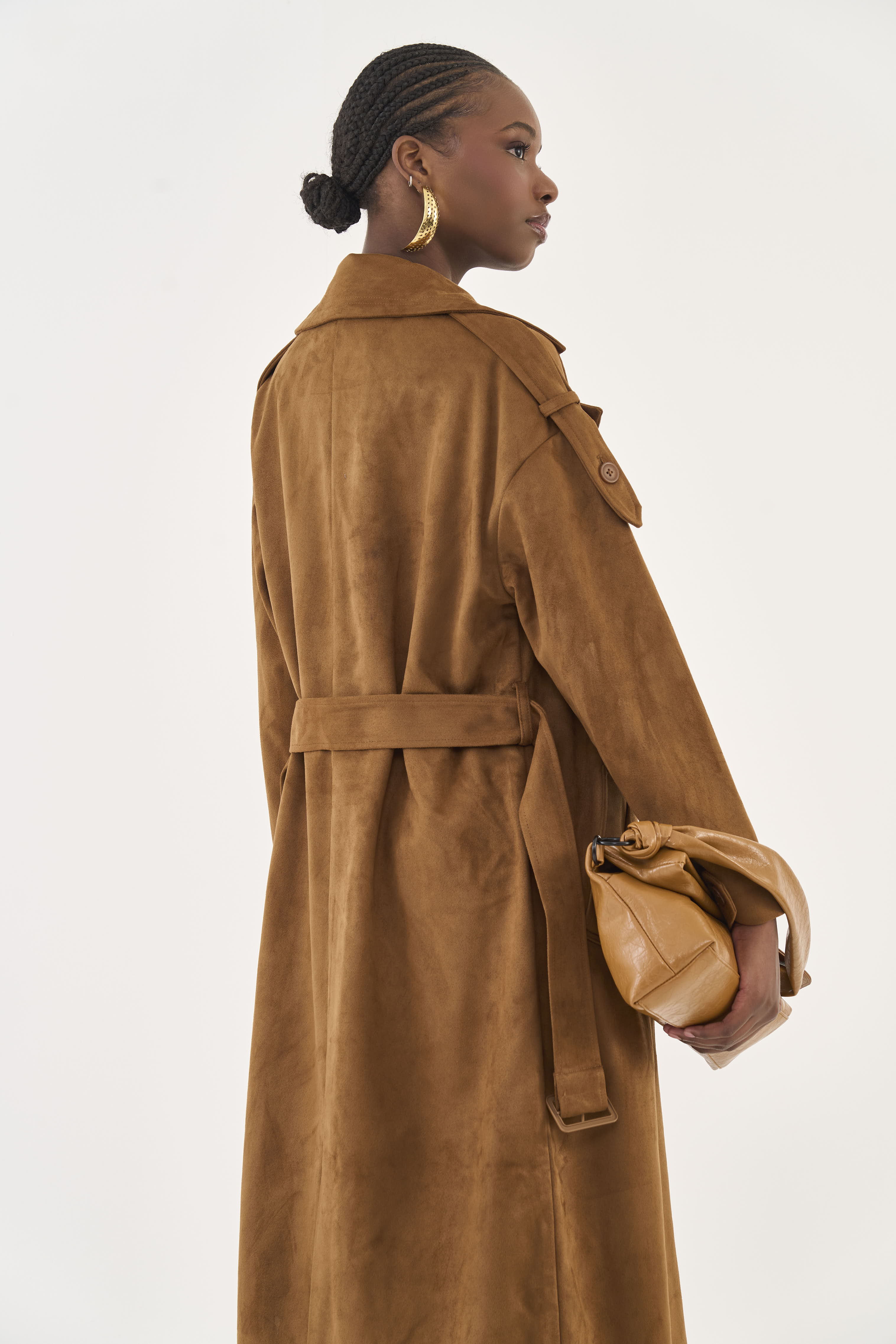 CASACO SUEDE G MARROM DROME