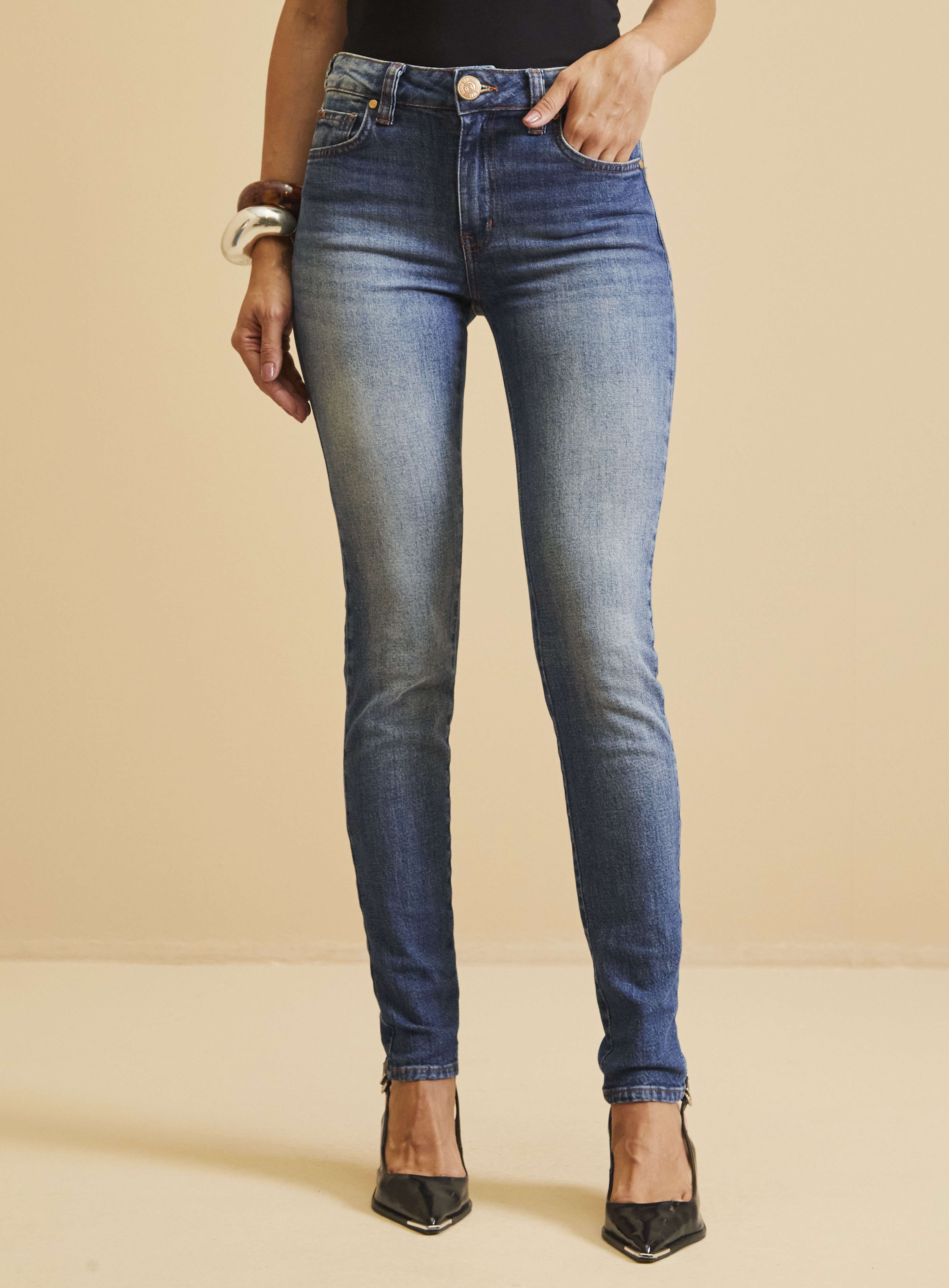 CALÇA JEANS MARISA SKINNY 38 INDIGO