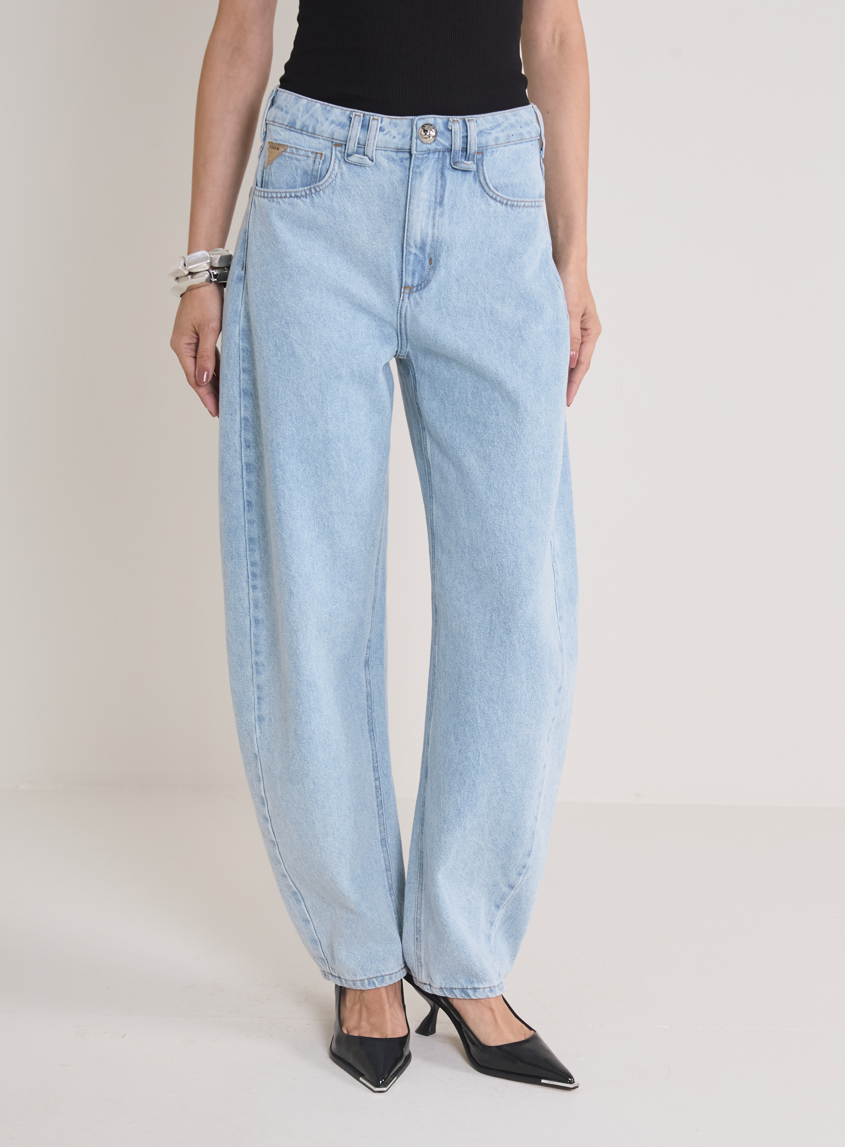 CALÇA JEANS BARREL 40 INDIGO
