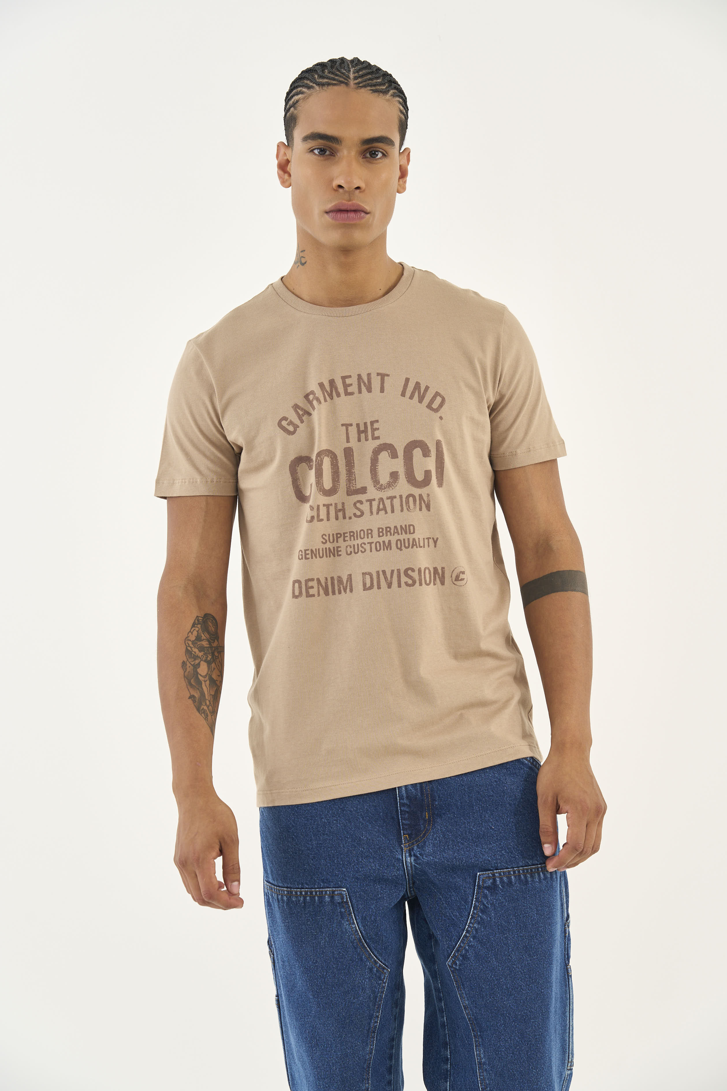 CAMISETA COLCCI GG MARROM ROCCIA
